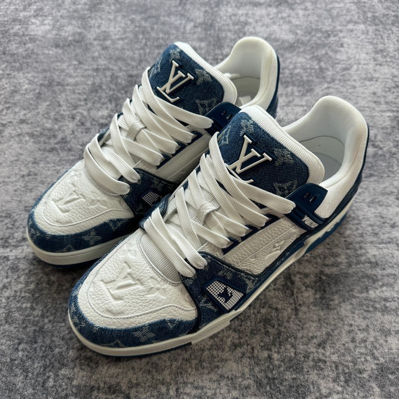 Louis Vuitton Denim Low-Top Fashion Sneakers 0079