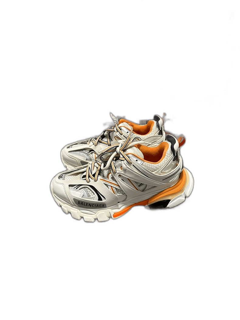 Balenciaga Balenciaga Balenciaga Track Sneakers White Orange Size 36 Size US 6 / IT 36 - 1 Thumbnail