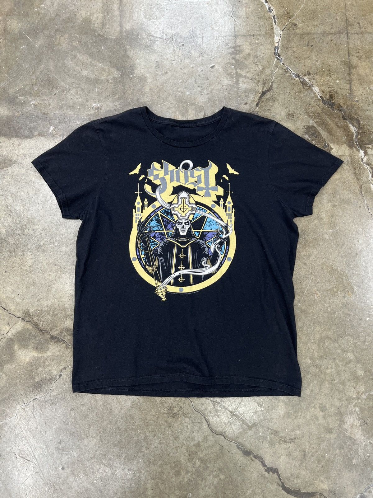 Band Tees × Vintage Priest Ghost Band Tee Large Size US L / EU 52-54 / 3 - 2 Thumbnail