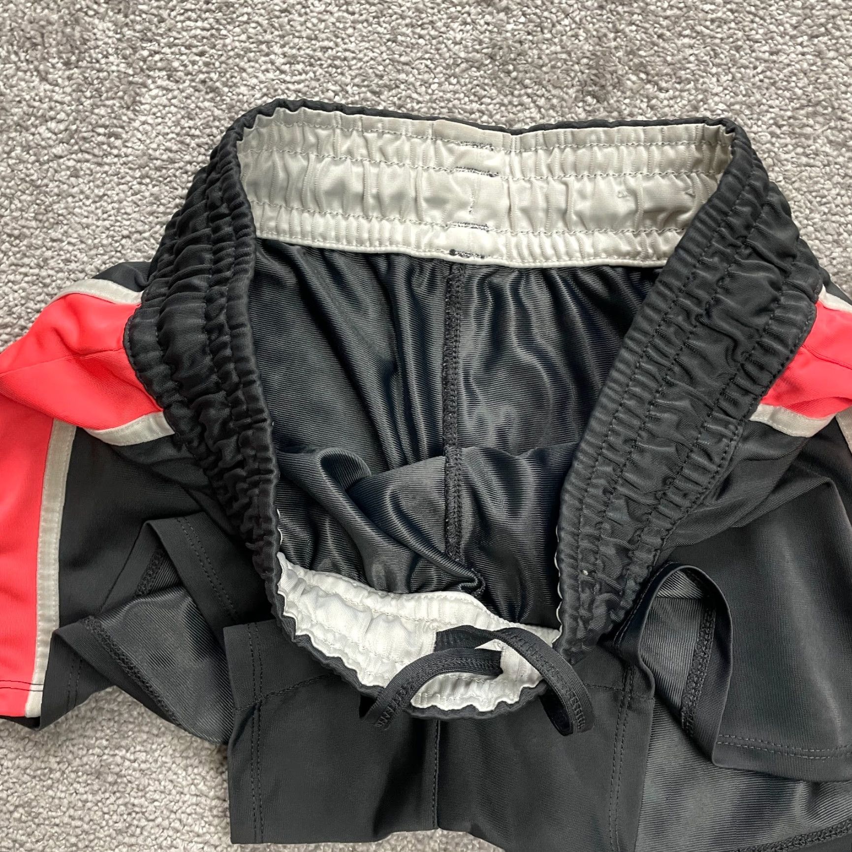Vintage Unbranded Active Shorts Womens M Black Orange Drawstring Gym Running 30x3.5 Athletic Breathable Pockets Reg Regular"} Size 32" / US 10 / IT 46 - 3 Thumbnail