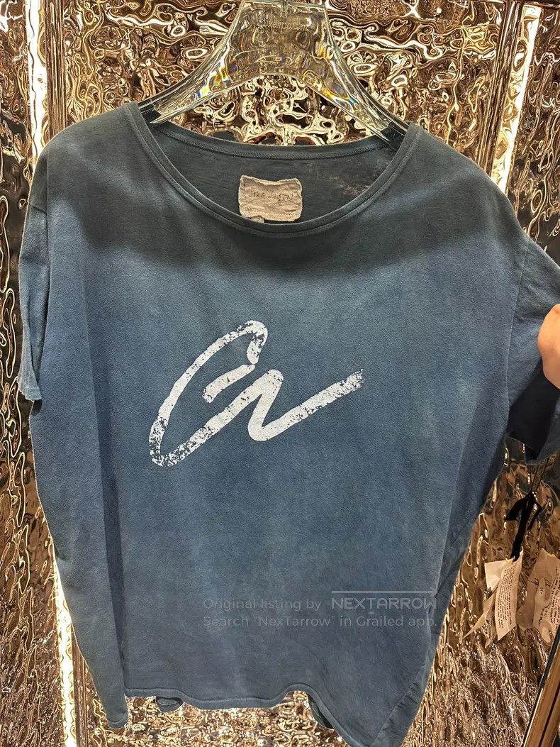 Greg Lauren Greg Lauren Men's Large Crewneck Distressed T-Shirt Size US L / EU 52-54 / 3 - 2 Thumbnail