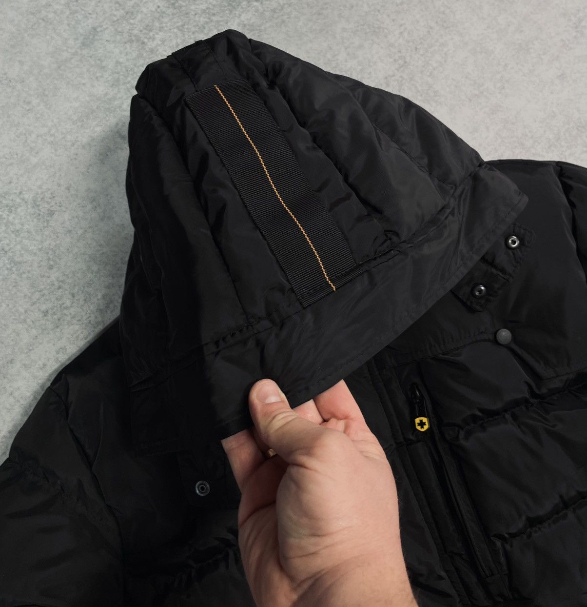 Wellensteyn Wellensteyn Men’s Black Down Bomber Jacket Size XL Hooded Size US XL / EU 56 / 4 - 10 Thumbnail