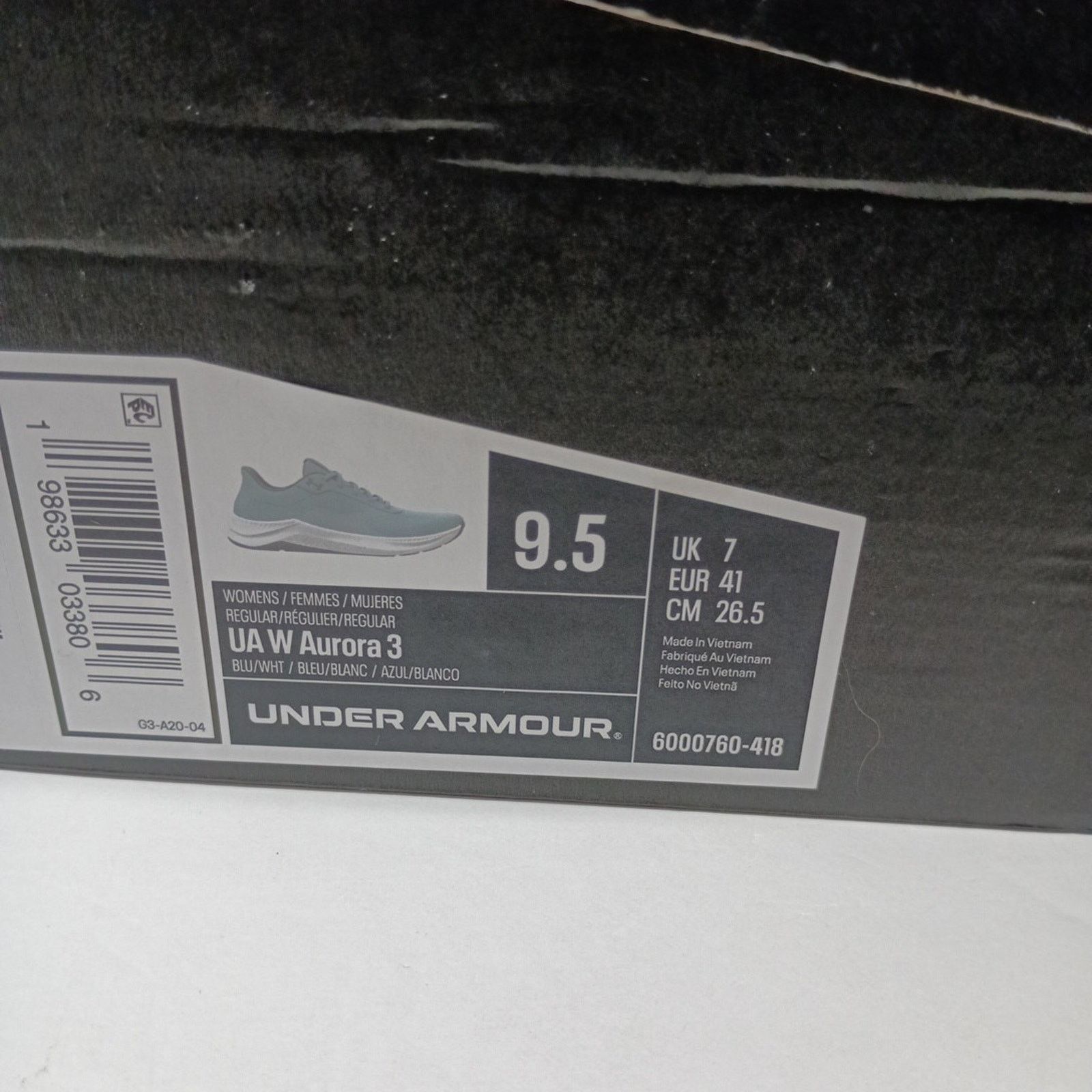 Under Armour NEW Women's Under Armour UA Aurora 3 Size 9.5 Blue White Size US 9.5 / IT 39.5 - 7 Thumbnail