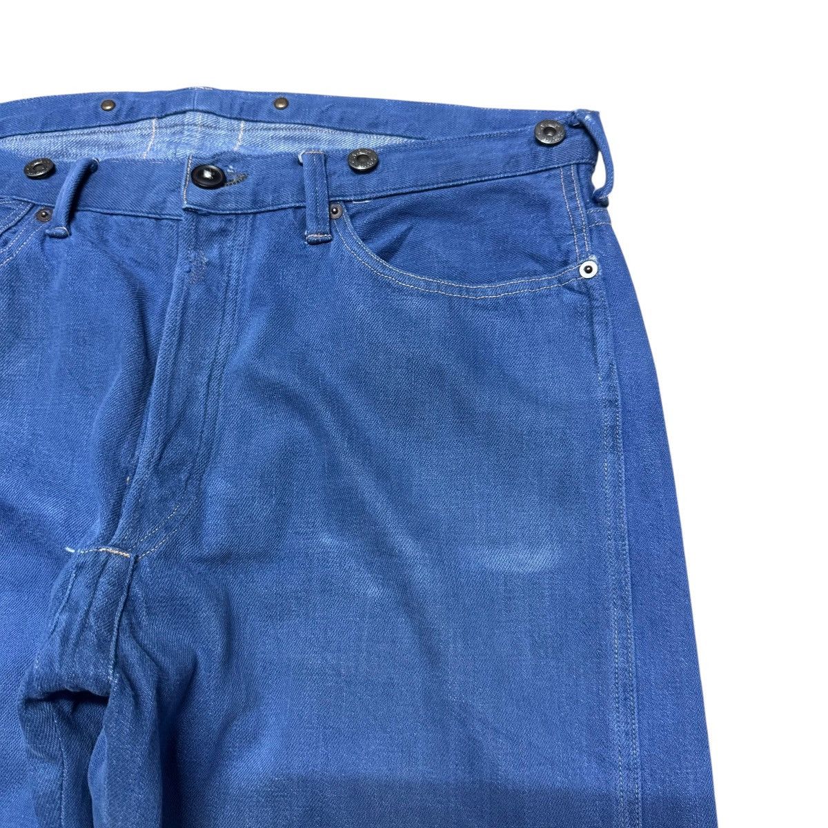 Heller's Cafe × Warehouse Vintage Heller's Cafe Denim Selvedge Jeans Size US 34 / EU 50 - 6 Thumbnail