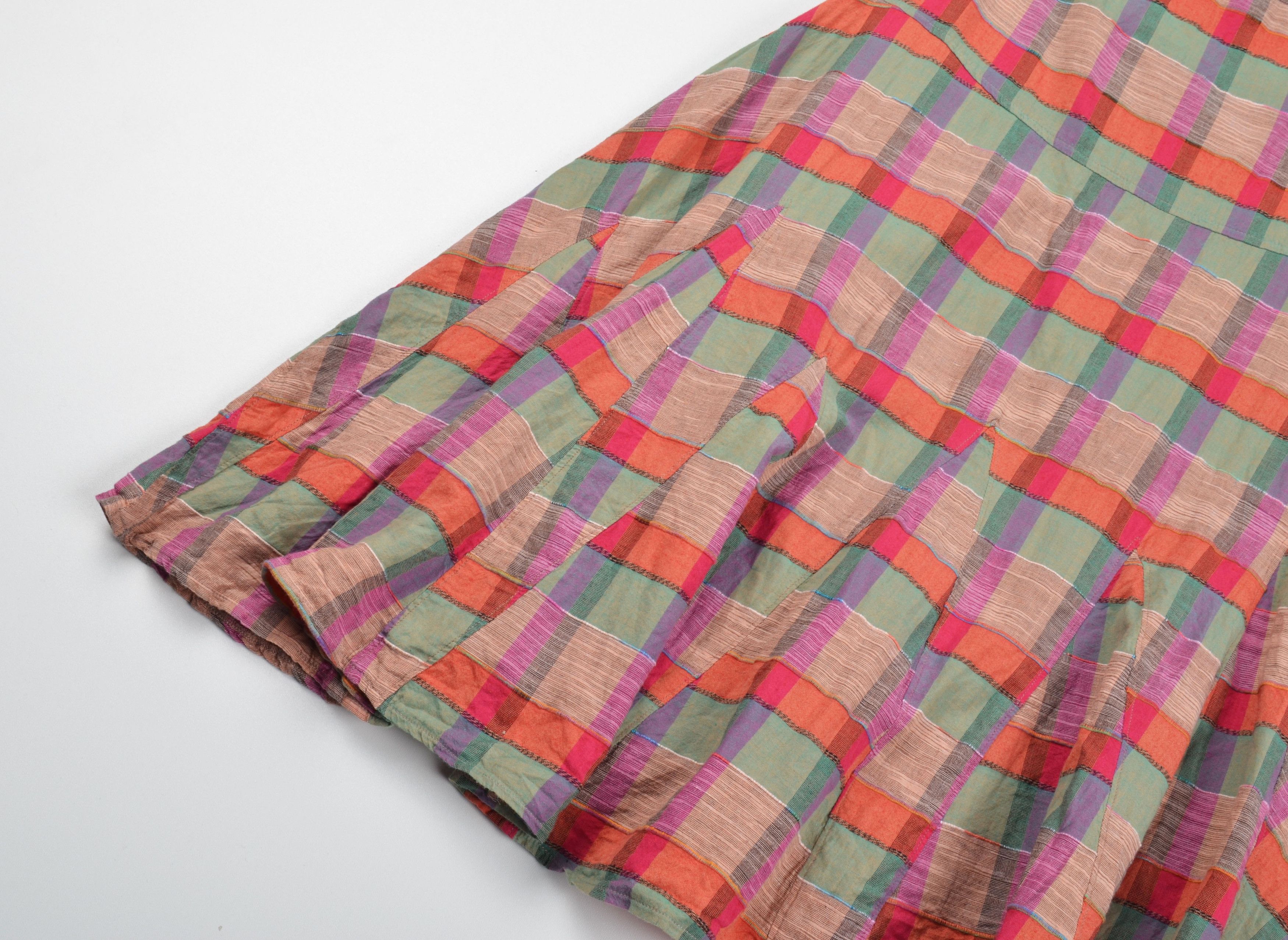 Vintage Vintage Per Una Y2K Boho Plaid Midi Skirt Size 26" / US 2 / IT 38 - 6 Thumbnail