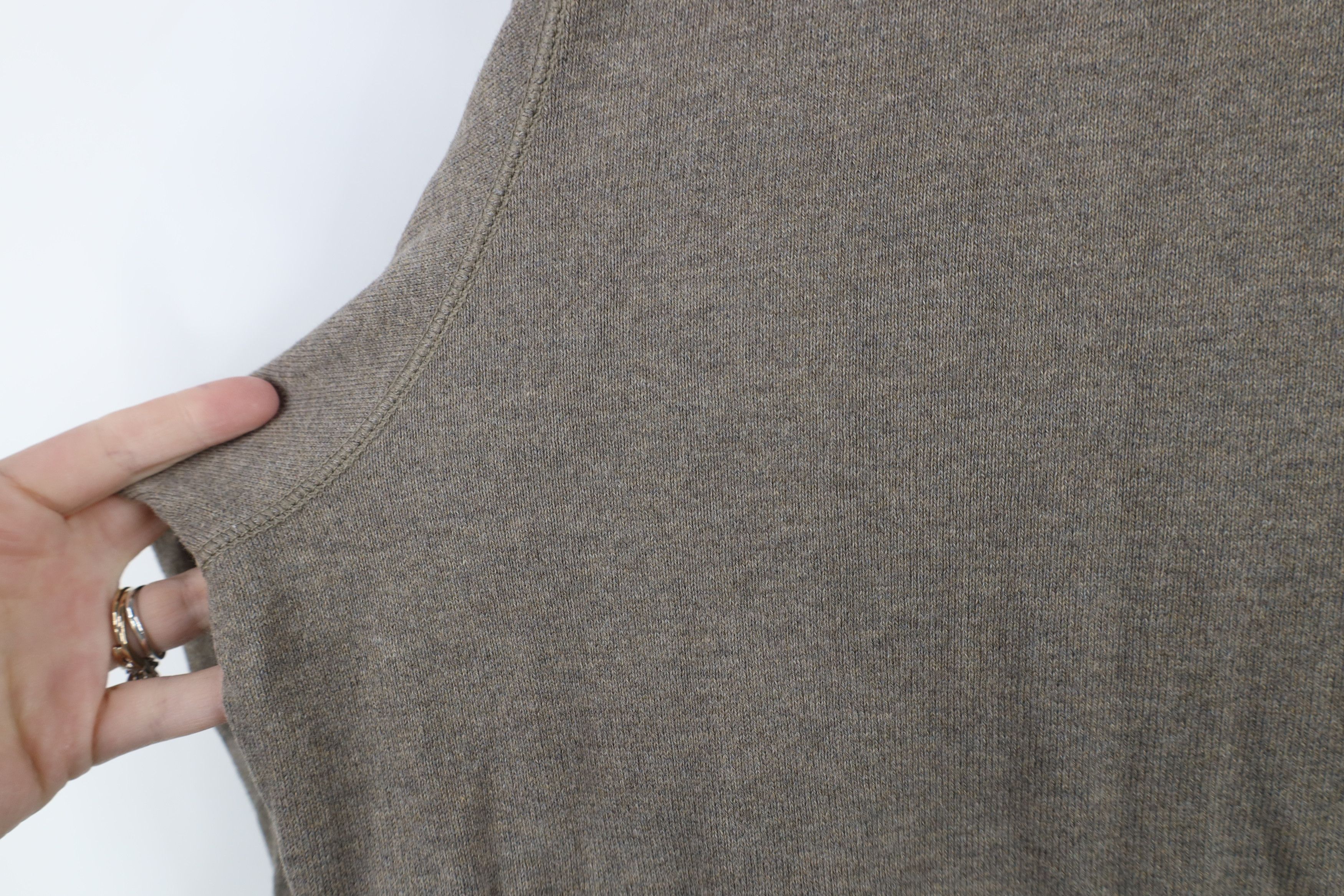 Eddie Bauer × Vintage Vintage Eddie Bauer Cotton Ribbed Knit Henley T-Shirt Beige Size US XL / EU 56 / 4 - 12 Thumbnail