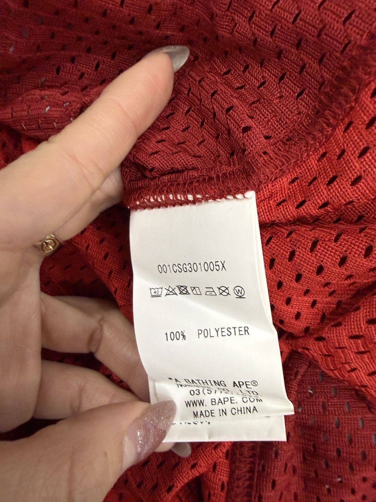 Bape BAPE Color Camo Bape Basketball Tank Top 'Red' NWT Size US M / EU 48-50 / 2 - 11 Thumbnail