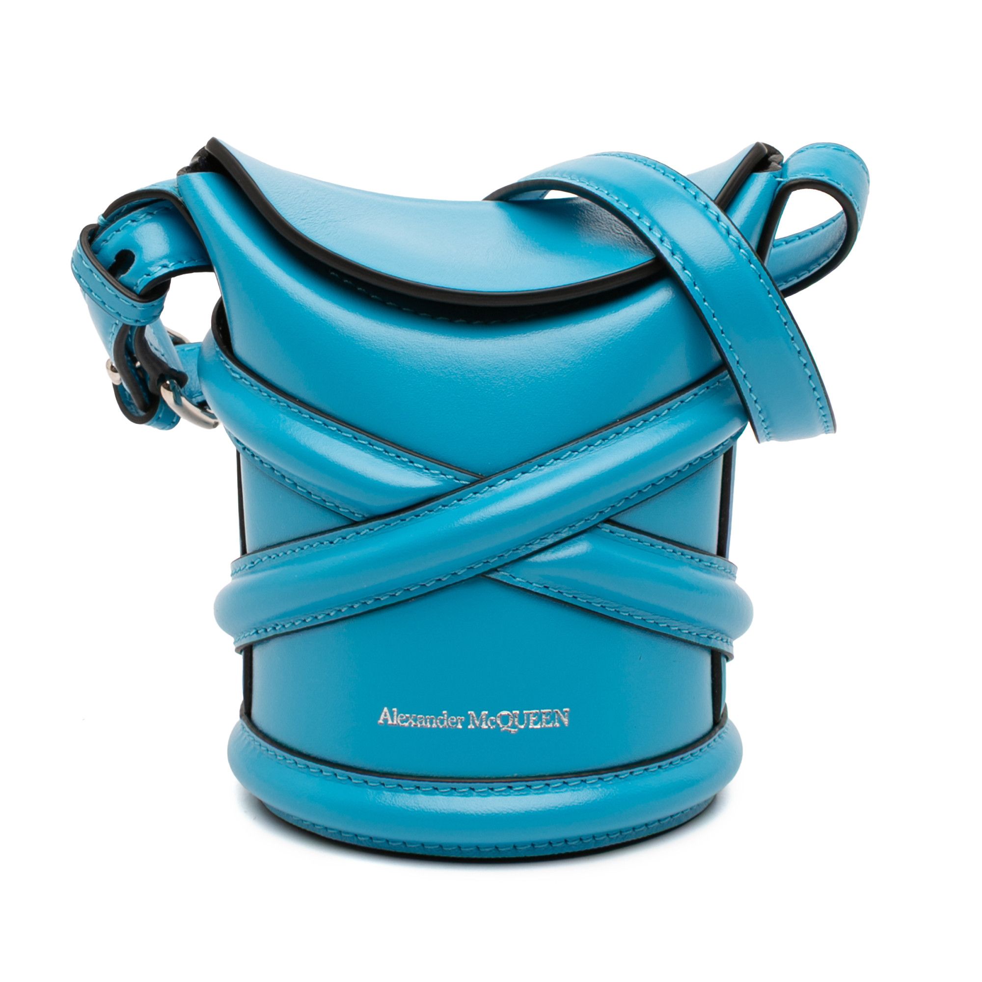Alexander McQueen Alexander McQueen Calfskin The Curve Bucket Bag Size ONE SIZE - 1 Thumbnail