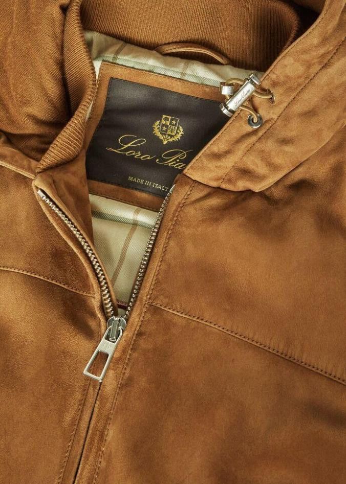 Loro Piana o1w1db10824 Montaro Bomber Jacket in Brown Size US M / EU 48-50 / 2 - 7 Thumbnail