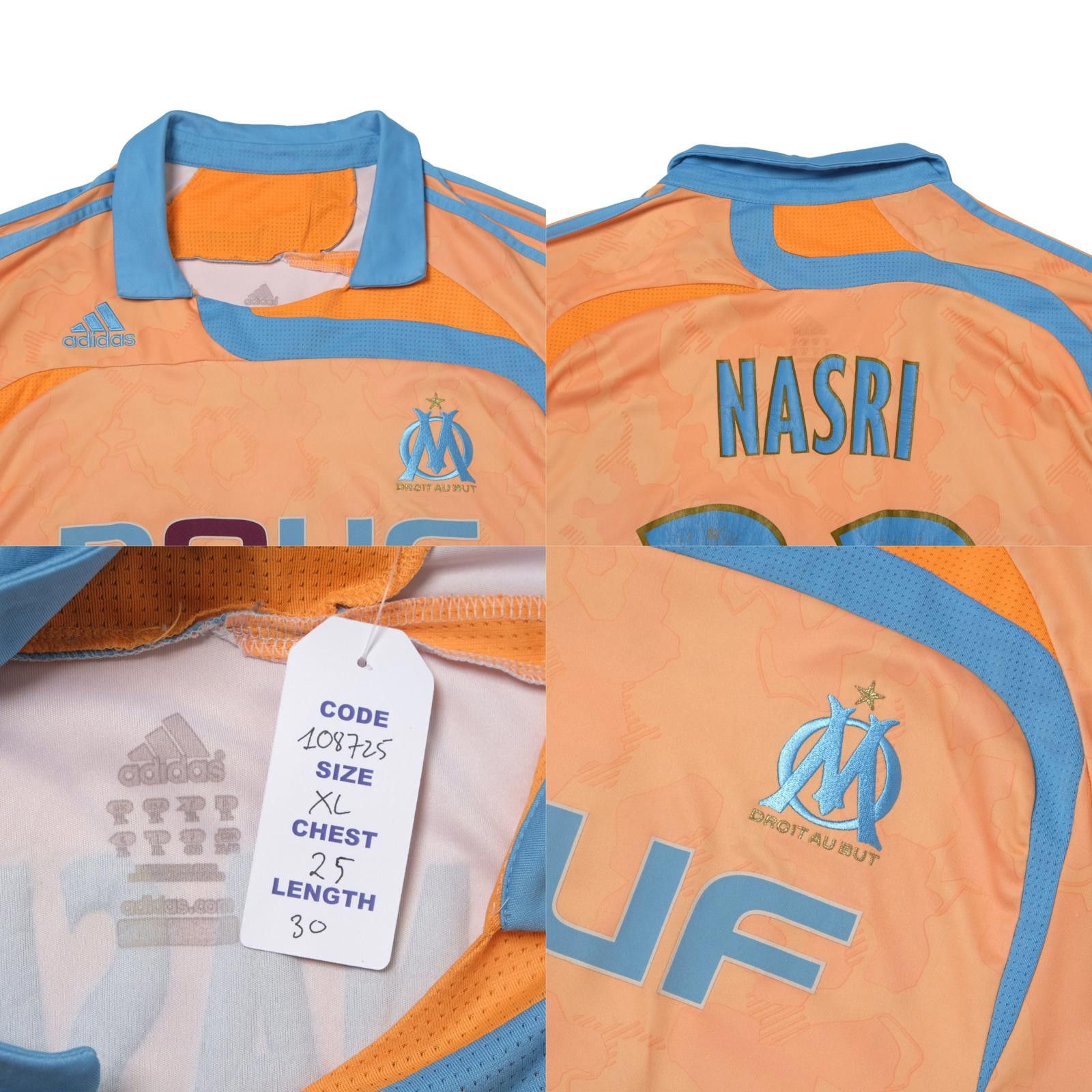 Adidas 2007/08 Olympique Marseille Third Shirt Nasri (XL) Size US XL / EU 56 / 4 - 5 Thumbnail