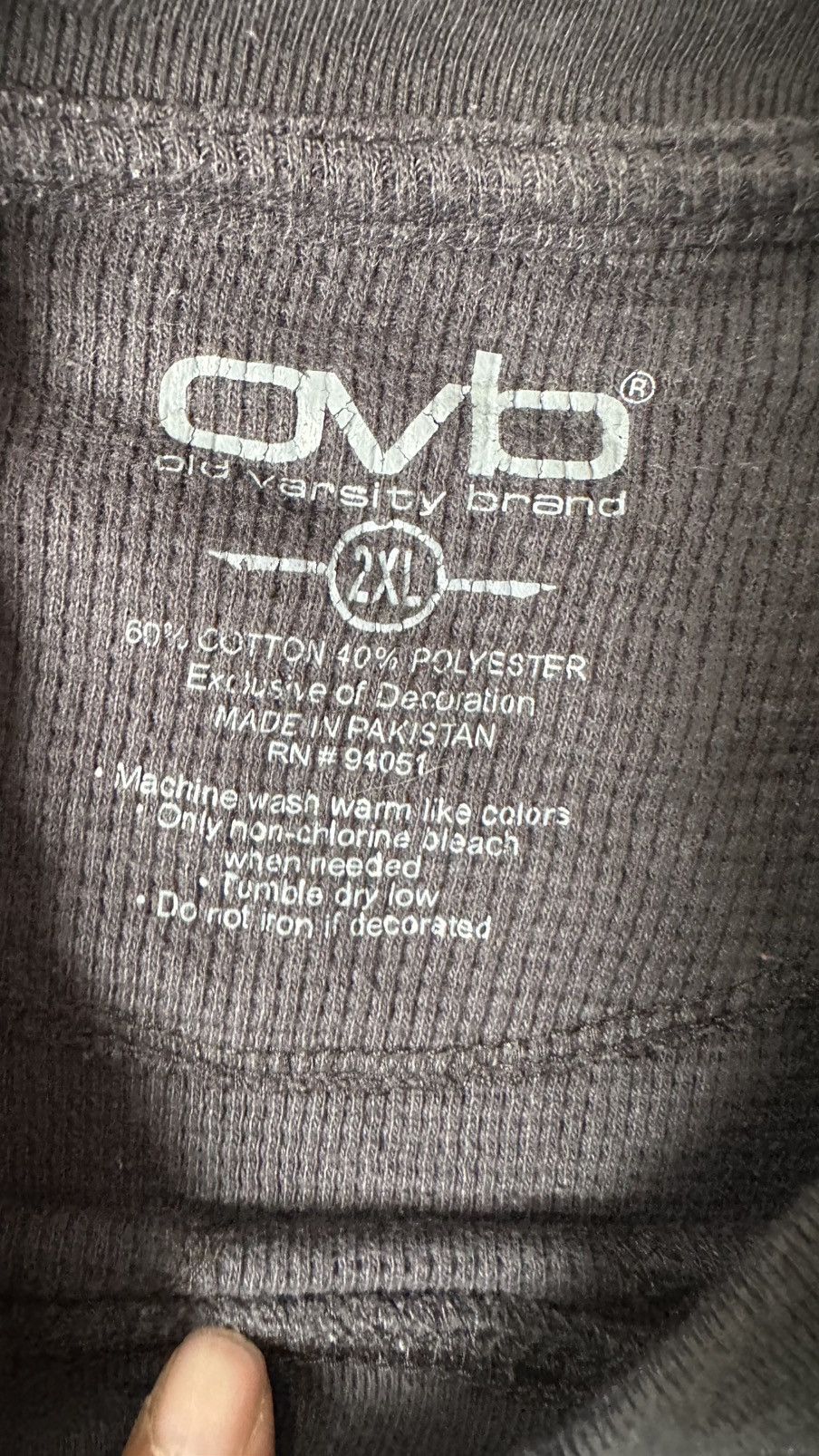 Vintage VINTAGE OVB U.S. ARMY WAFFLE TEE Size US L / EU 52-54 / 3 - 5 Thumbnail