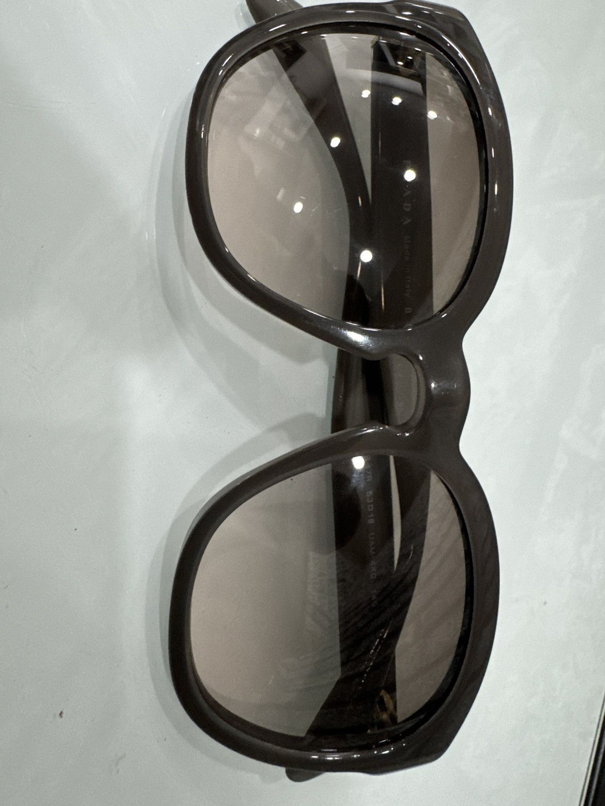Prada Prada Sunglasses OPR17RS UAM4KO Rubber Grey Size ONE SIZE - 12 Thumbnail