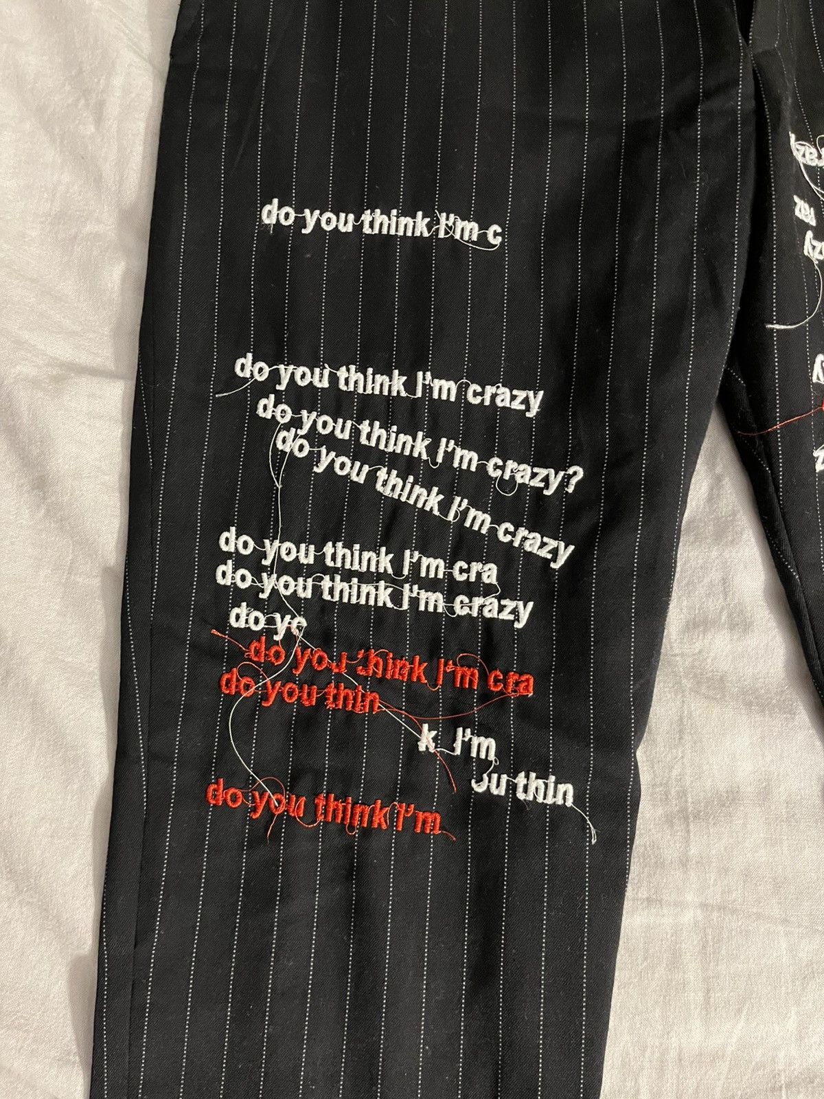Ev Bravado Ev bravado do you think im crazy pinstripe pants Size US 30 / EU 46 - 3 Thumbnail