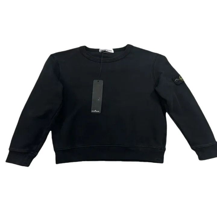 Stone Island Stone Island Black Crew Neck Sweatshirt for Kids Size US S / EU 44-46 / 1 - 1 Thumbnail