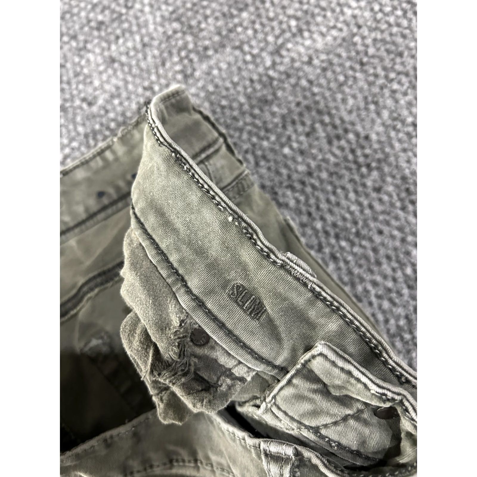 American Eagle Outfitters American Eagle Outfitters Jeans Slim Active Flex Mens 30x34 Green Denim Stretch Size US 30 / EU 46 - 6 Thumbnail