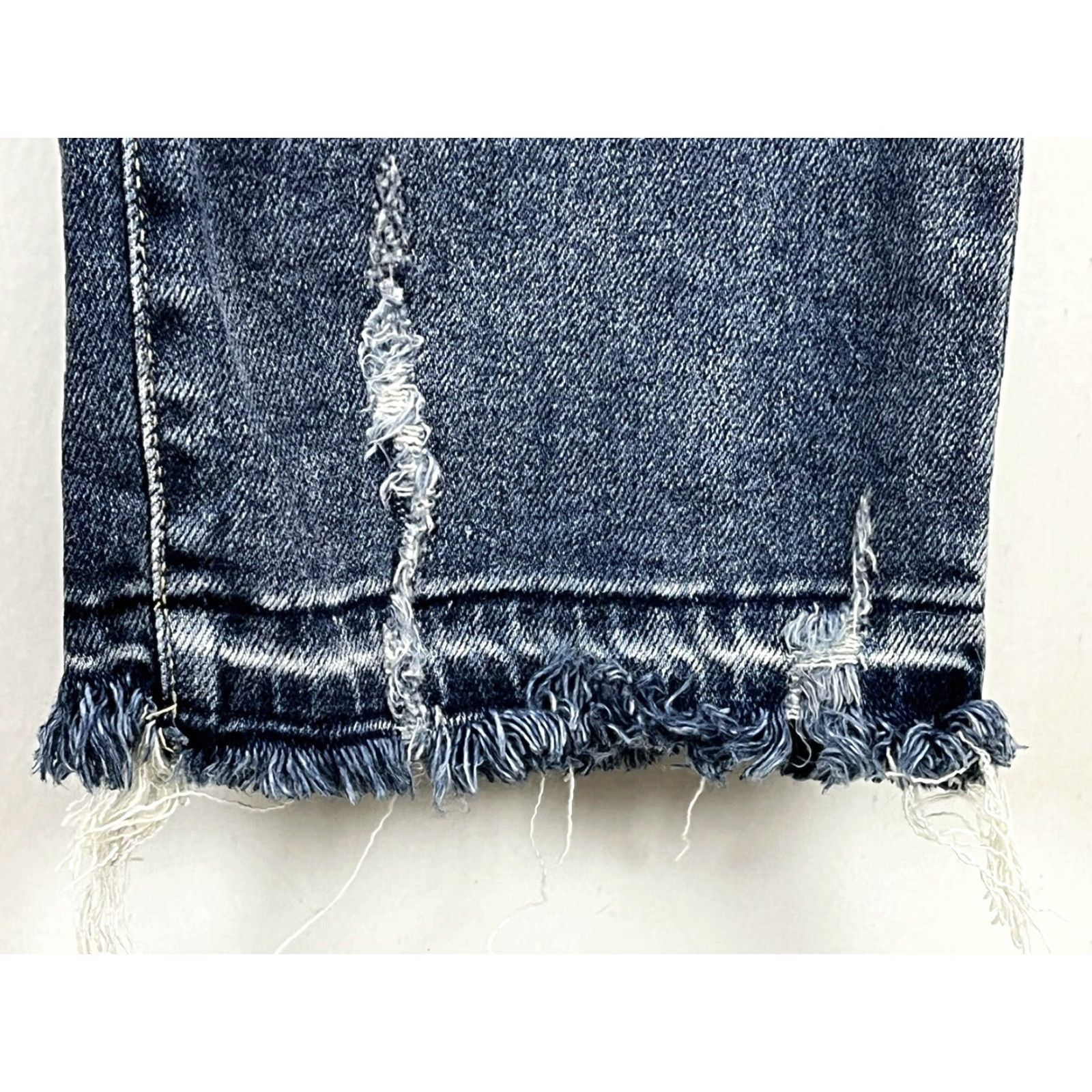 Vintage Judy Blue high rise Released Hem Jeans Sz 5 27 VGUC Distressed Womens Straight Size 27" / US 4 / IT 40 - 6 Thumbnail