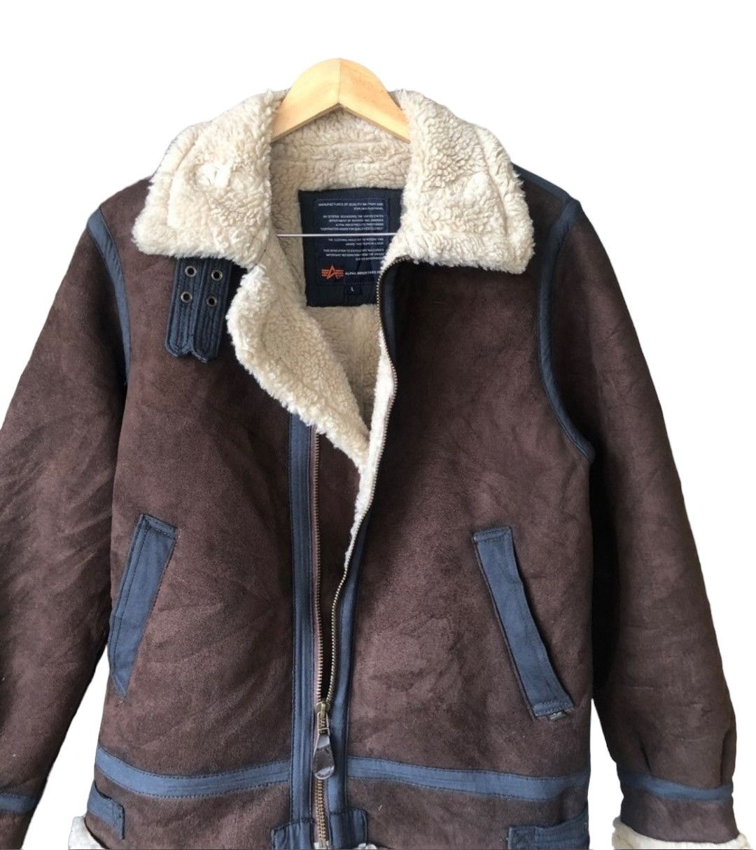 Alpha Industries Alpha Industries B3 Military Sheepskin Shearling Jacket Size US M / EU 48-50 / 2 - 6 Thumbnail