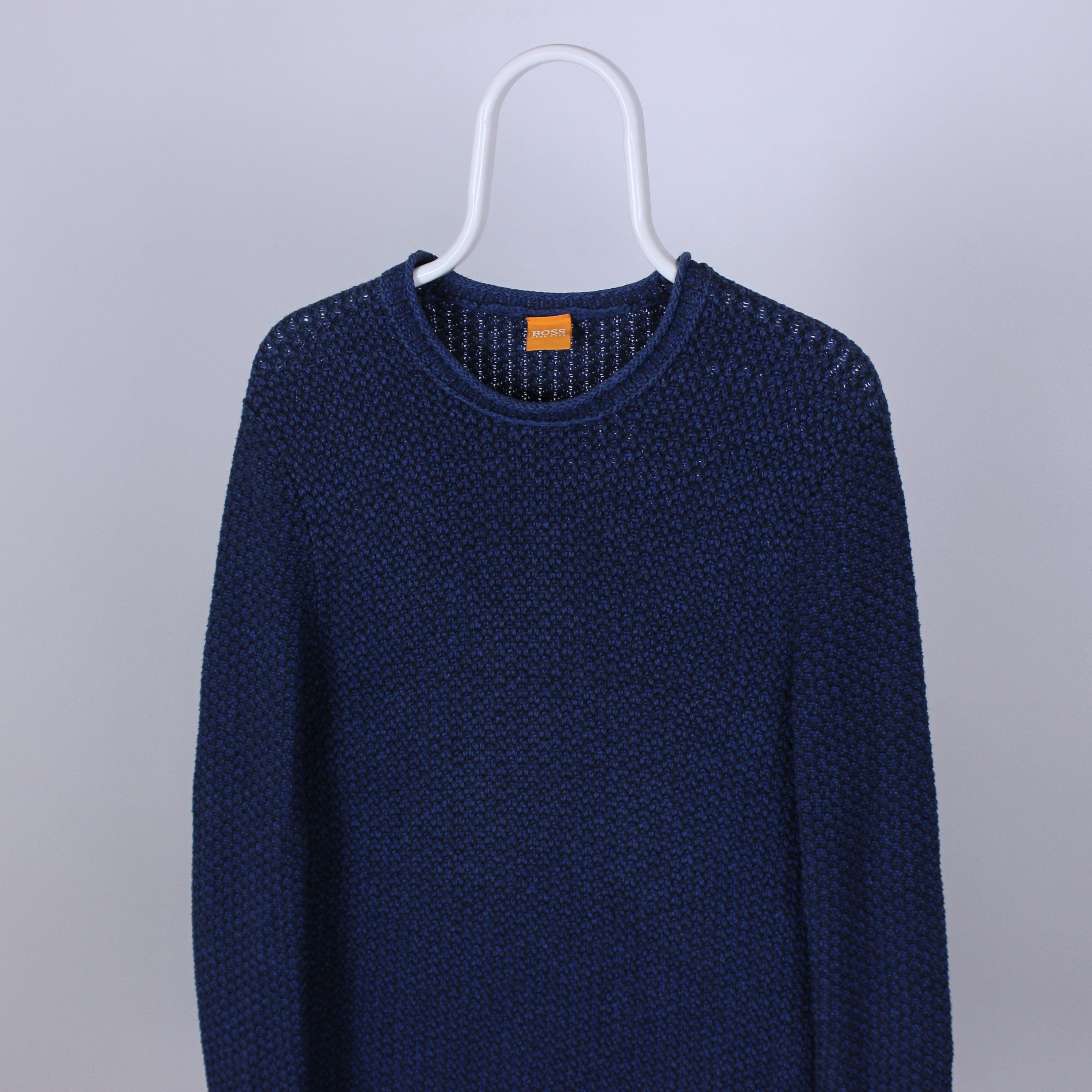 Hugo Boss Hugo Boss sweater men blue cotton M L Size US L / EU 52-54 / 3 - 1 Thumbnail