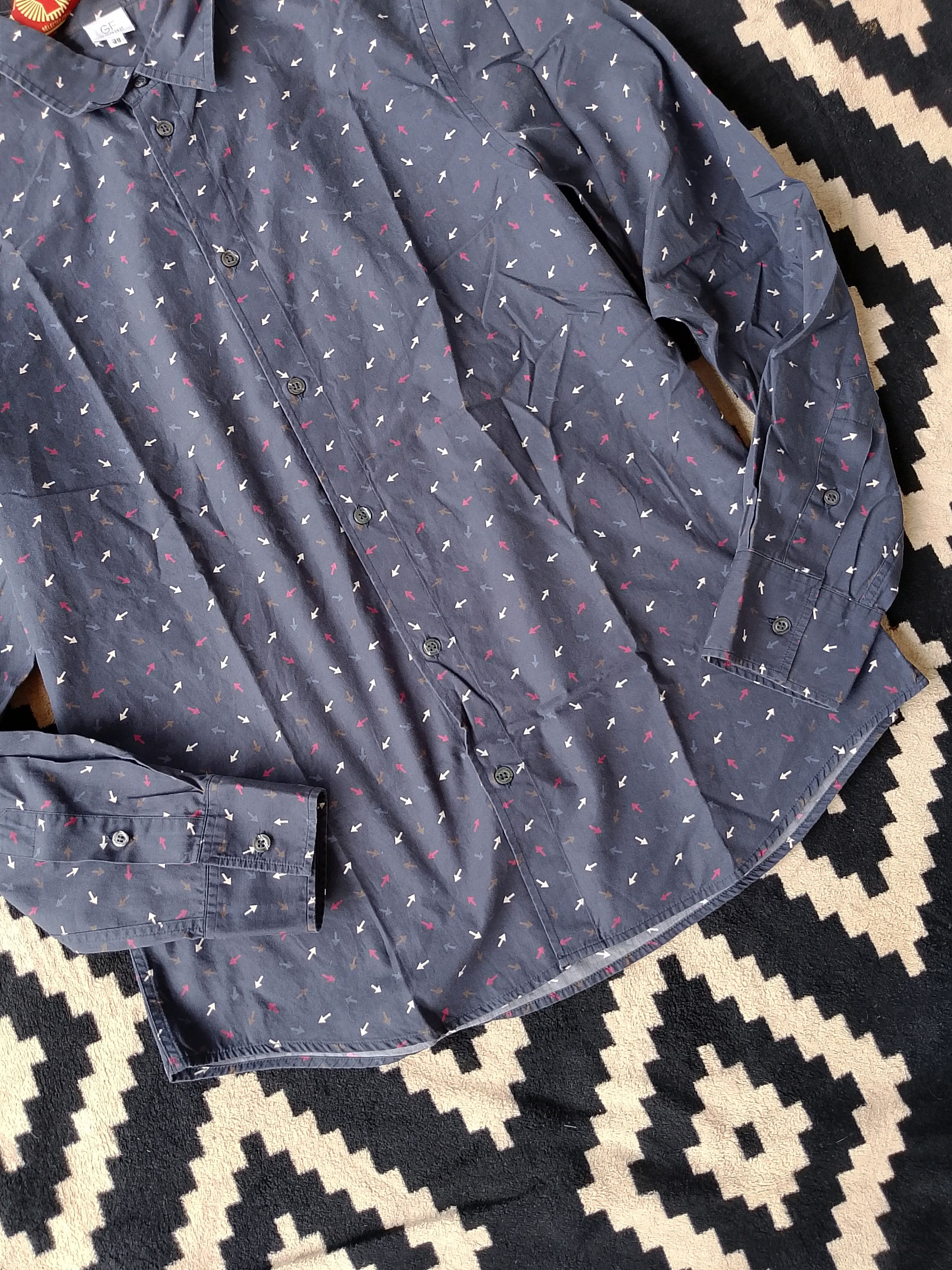 GF Ferre GF Ferré Ittierre Monogram Shirt Pale Sand & Tailored Shadow Size US M / EU 48-50 / 2 - 5 Thumbnail