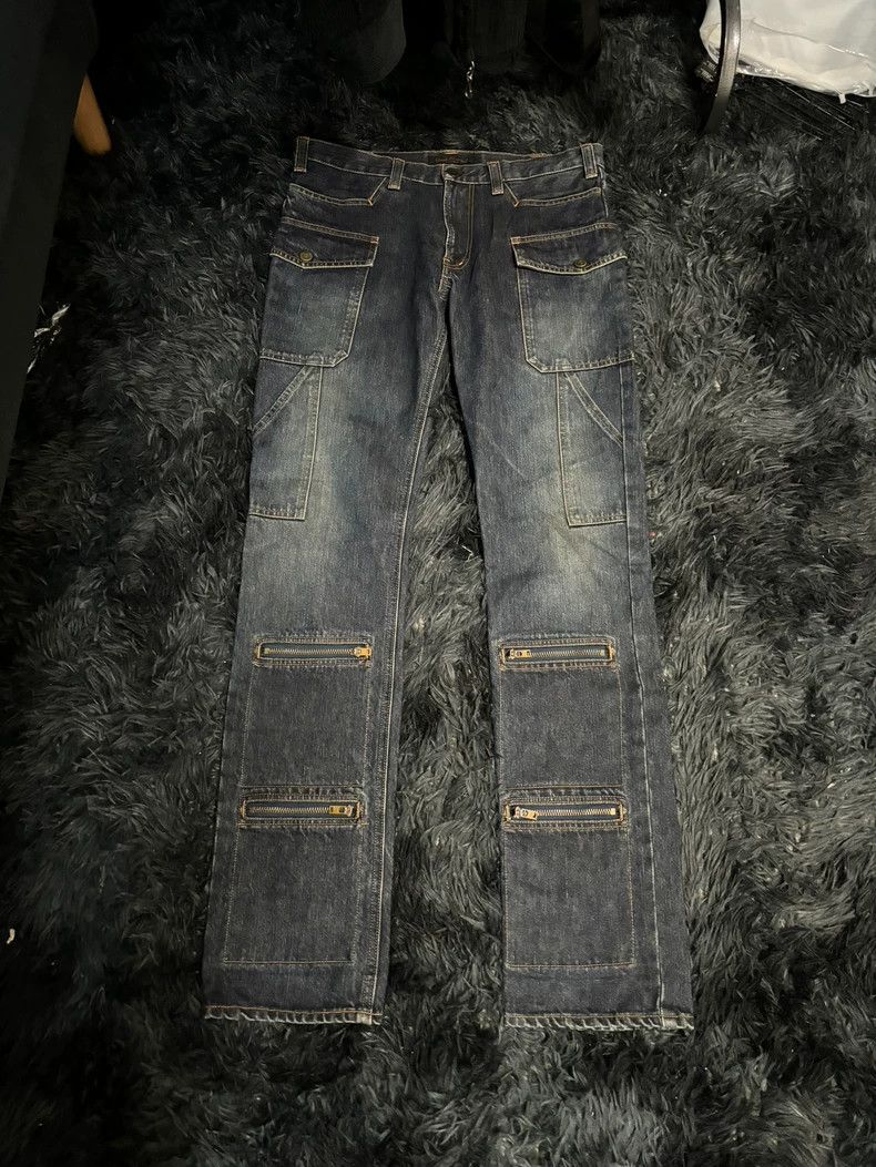 Undercover Undercover SizeL 02AW CELL Witch Period Multizip Pocket Den Size US 29 - 1 Thumbnail