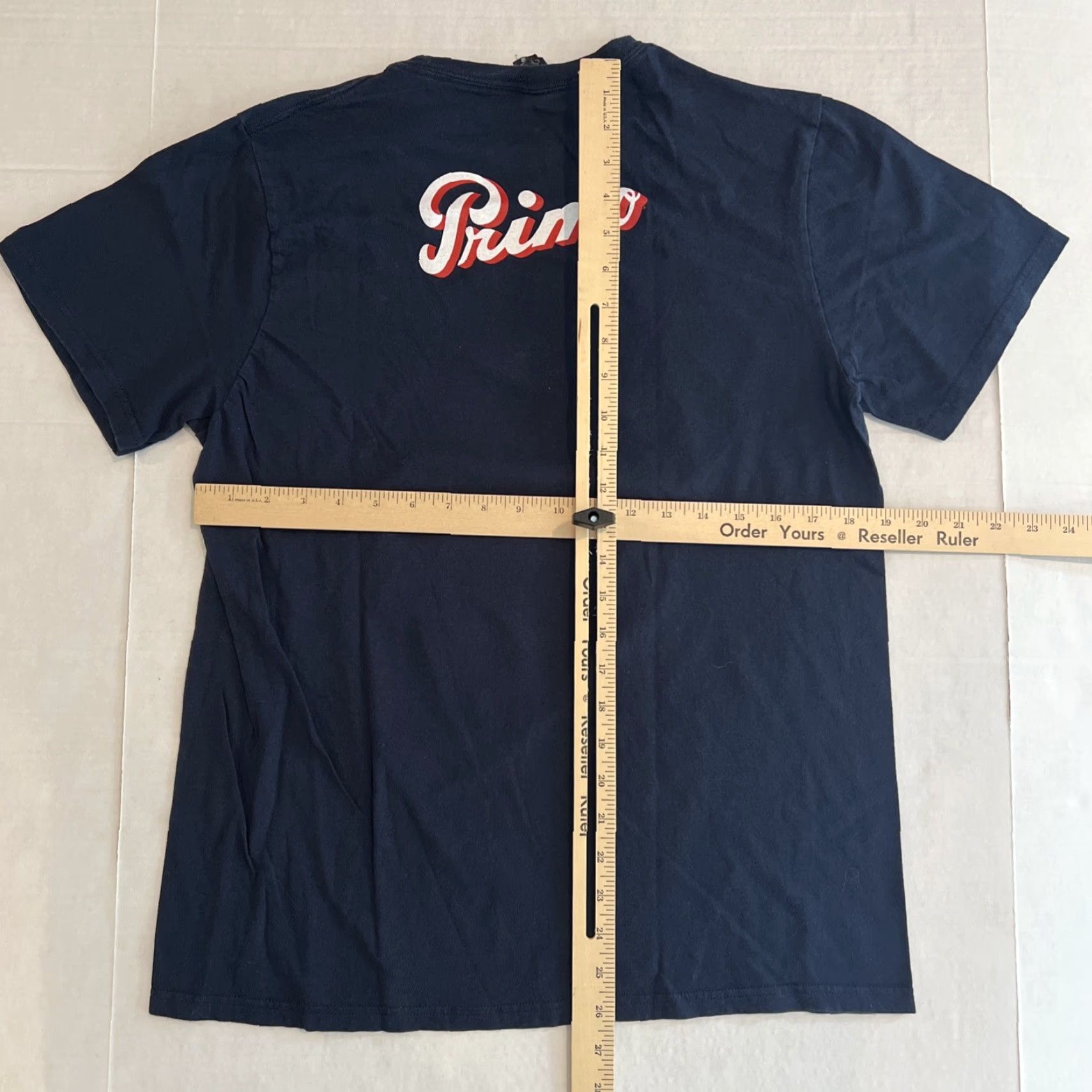 Vintage Primo Beer Surfer Hawaiian Islands Promo Tee T-Shirt Concert Tee Blue Adult Large Regular Men Size US L / EU 52-54 / 3 - 7 Thumbnail