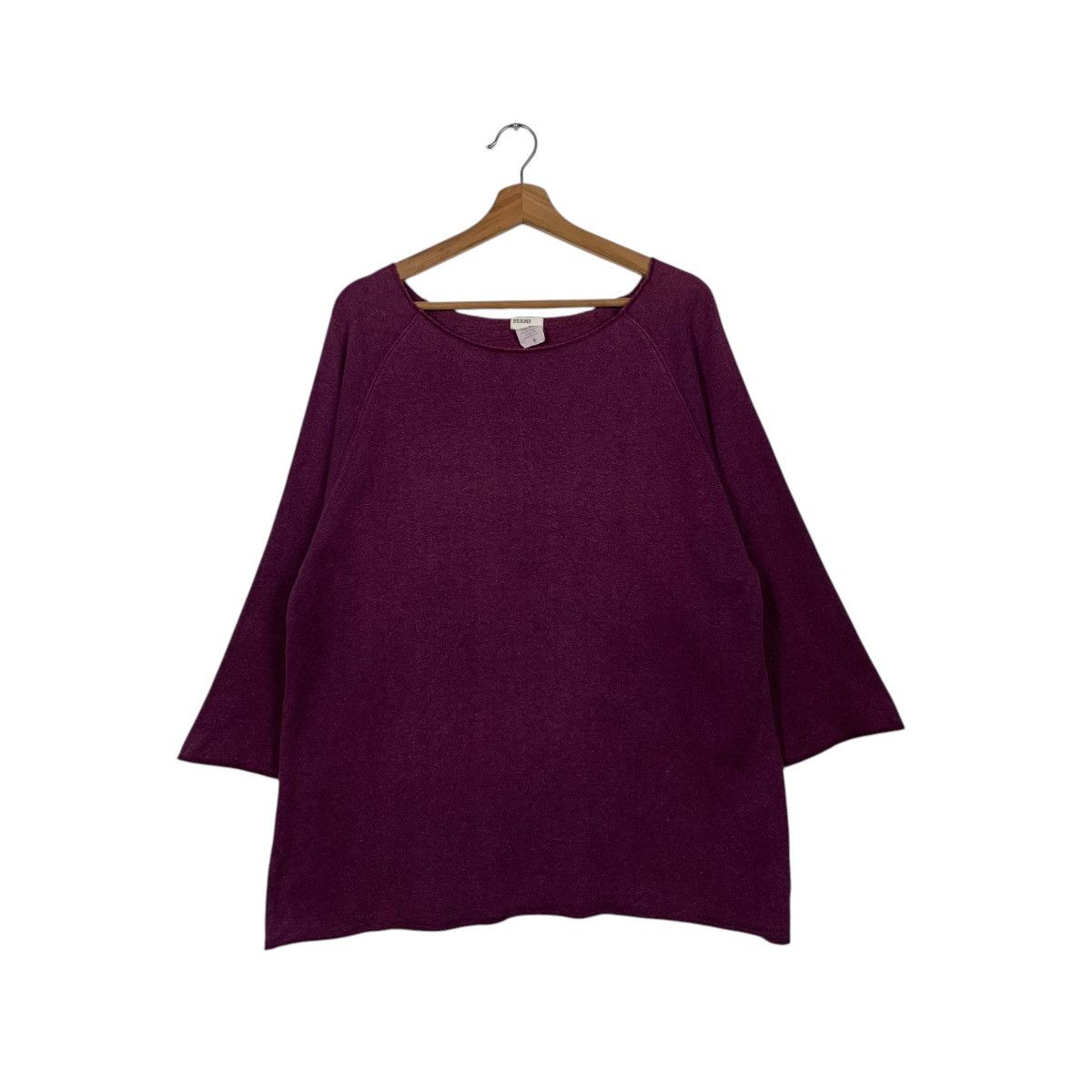 Beams Plus BEAMS Hemp Cotton Purple Long Sleeve Sweater #1775-C79 Size US M / EU 48-50 / 2 - 1 Thumbnail
