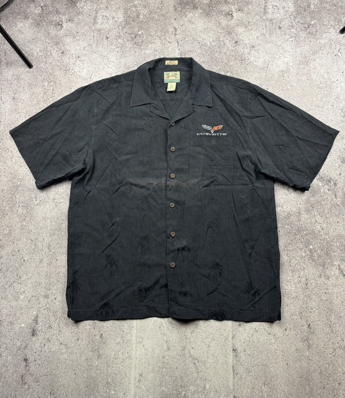 Reyn Spooner Vintage Reyn Spooner Corvette Hawaiian 100% Silk Shirt Fade Size US L / EU 52-54 / 3 - 1 Thumbnail
