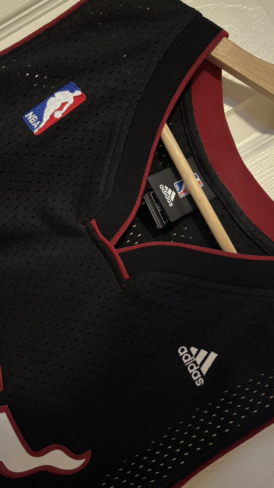 Adidas BRAND NEW D WADE MIAMI HEAT JERSEY SZ LARGE OG BLACK Size US L / EU 52-54 / 3 - 3 Thumbnail