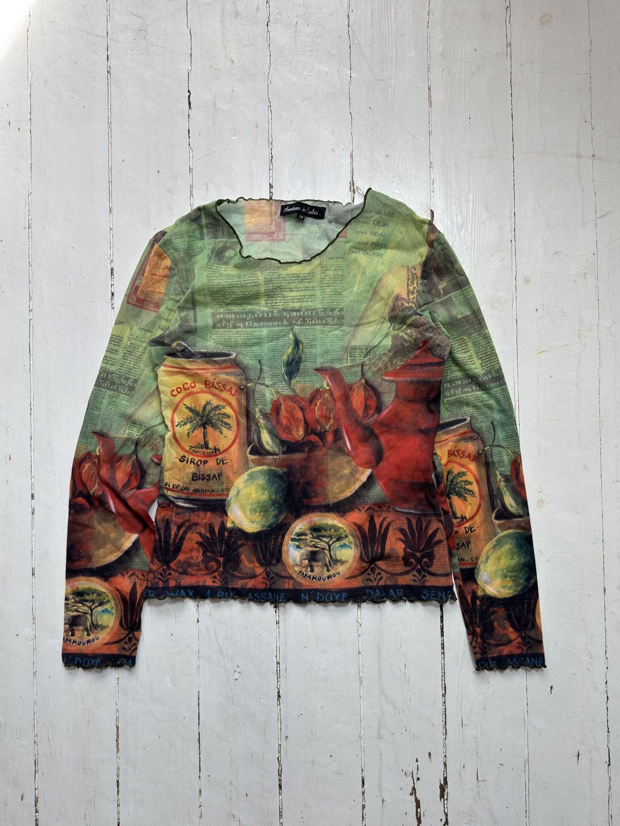 Other VINTAGE JEAN PAUL GAULTIER STYLE PRINTED LONG SLEEVE Size XS / US 0-2 / IT 36-38 - 1 Thumbnail