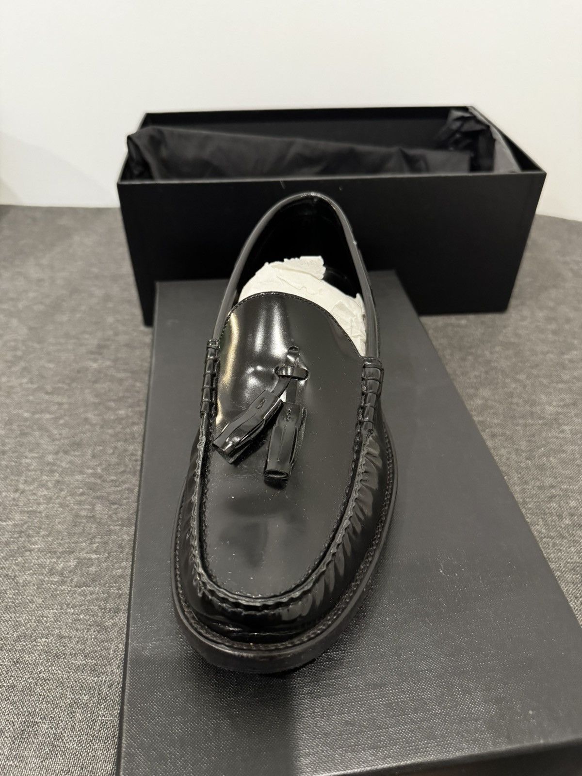 Saint Laurent Paris Saint Laurent Black Tassle Moccasters Size US 8 / EU 41 - 3 Thumbnail