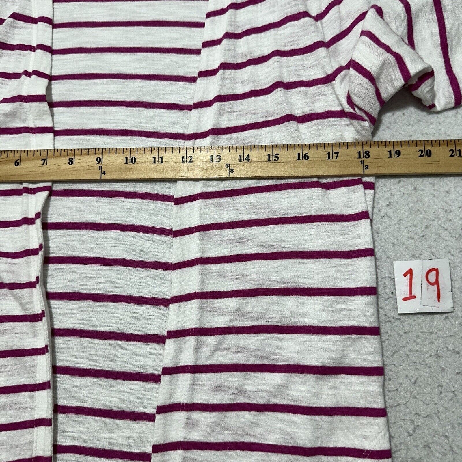 Chicos Chico's Small Cardigan Open Front Sweater White Pink Striped Size S / US 4 / IT 40 - 8 Thumbnail