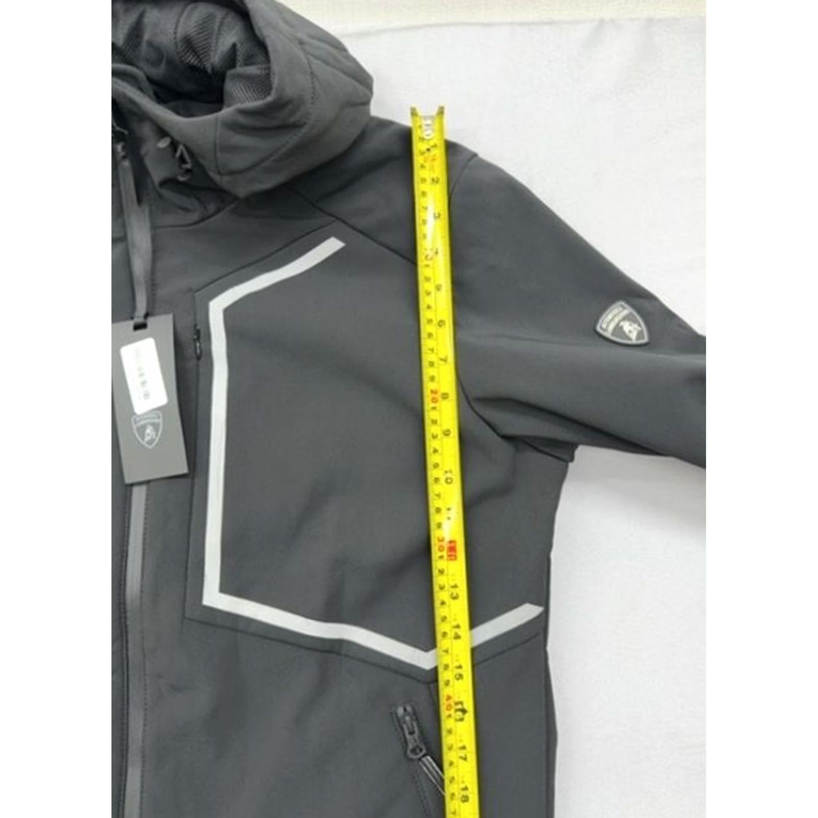 Lamborghini Lamborghini Black Zip Hoodie Men Reflective Piping Embroidered Logo Size US M / EU 48-50 / 2 - 7 Thumbnail