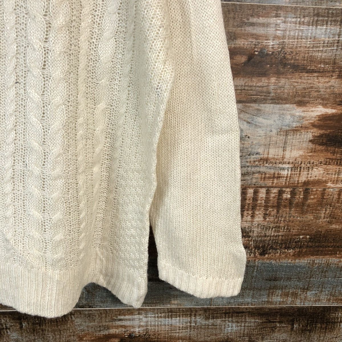 Homespun Knitwear × Japanese Brand × Vintage Bi Abbey White vintage Knitwear #A1739 Size L / US 10 / IT 46 - 8 Thumbnail