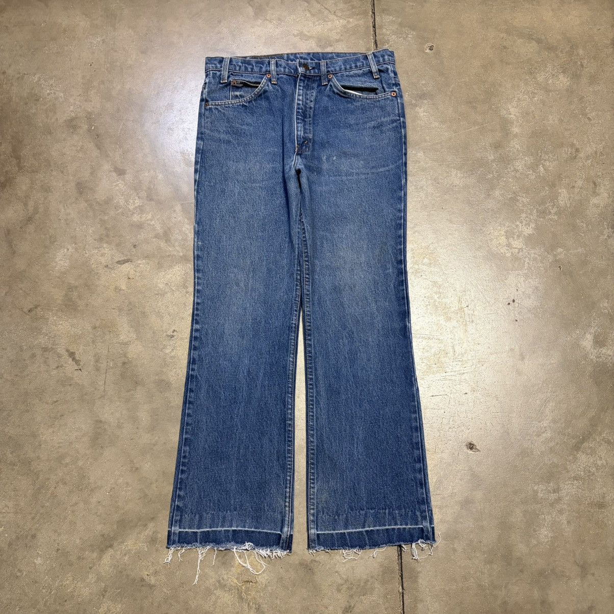 Levi's Vintage 80s Levis 517 Orange Tab Denim Jeans Bootcut USA Size US 32 / EU 48 - 5 Thumbnail