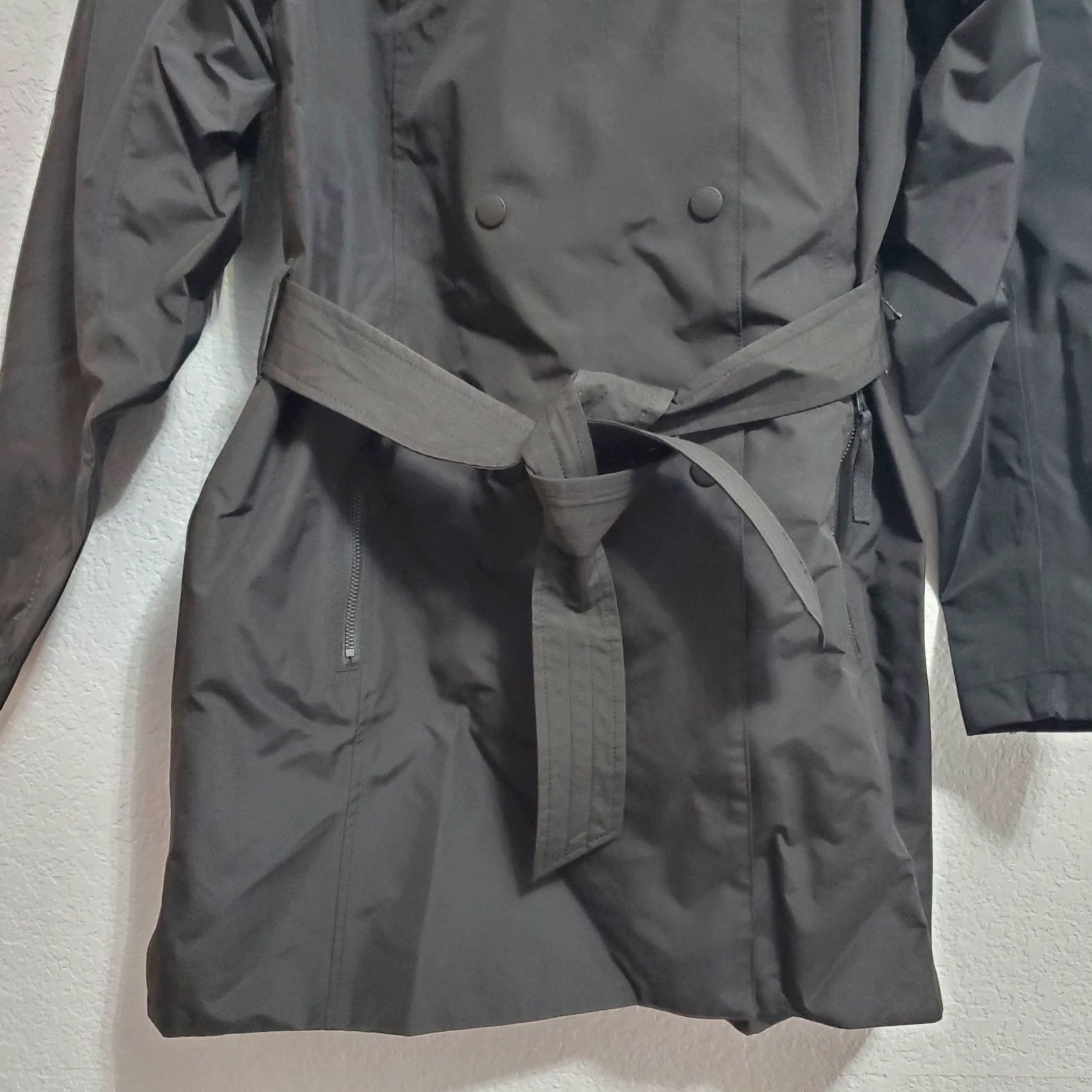 Helly Hansen Helly Hansen Welsey II Trench Coat Women L Black Hooded Waterproof Packable Belted Breather Zipped Pockets Size L / US 10 / IT 46 - 7 Thumbnail