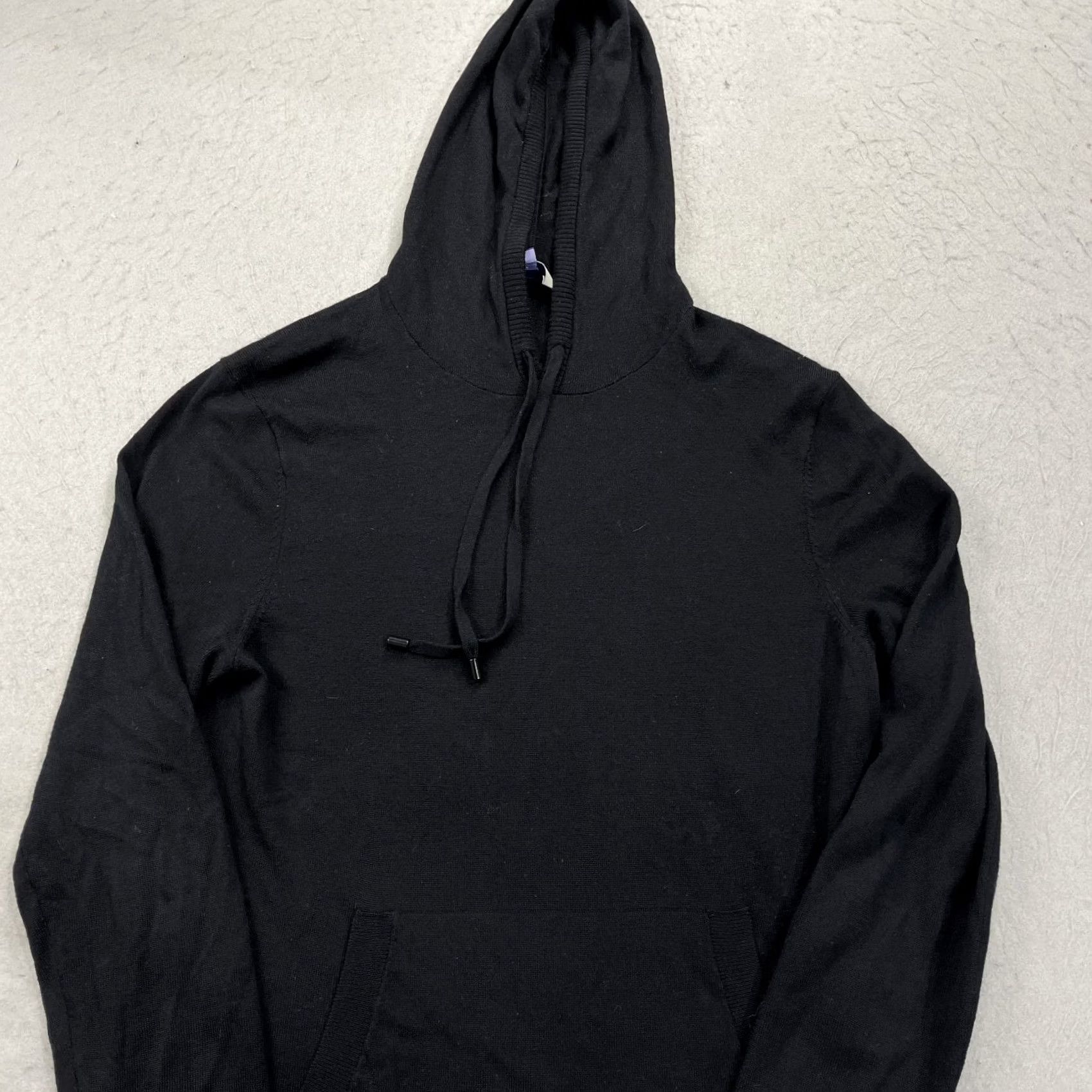 Vintage Artefact Hoodie Mens Large Black Wool Blend Pullover Hooded Knit Sweatshirt Size US L / EU 52-54 / 3 - 3 Thumbnail