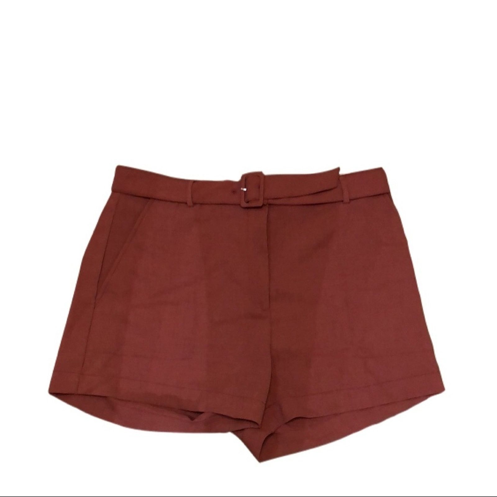 H&M NWT H&M rust colored shorts with belt Size 36" / US 14 / IT 50 - 2 Thumbnail