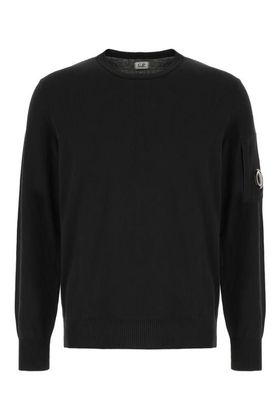 C.P. Company C.P. COMPANY Men Sweater 18CMKN086A006323O 999 BLACK Size US XL / EU 56 / 4 - 1 Thumbnail