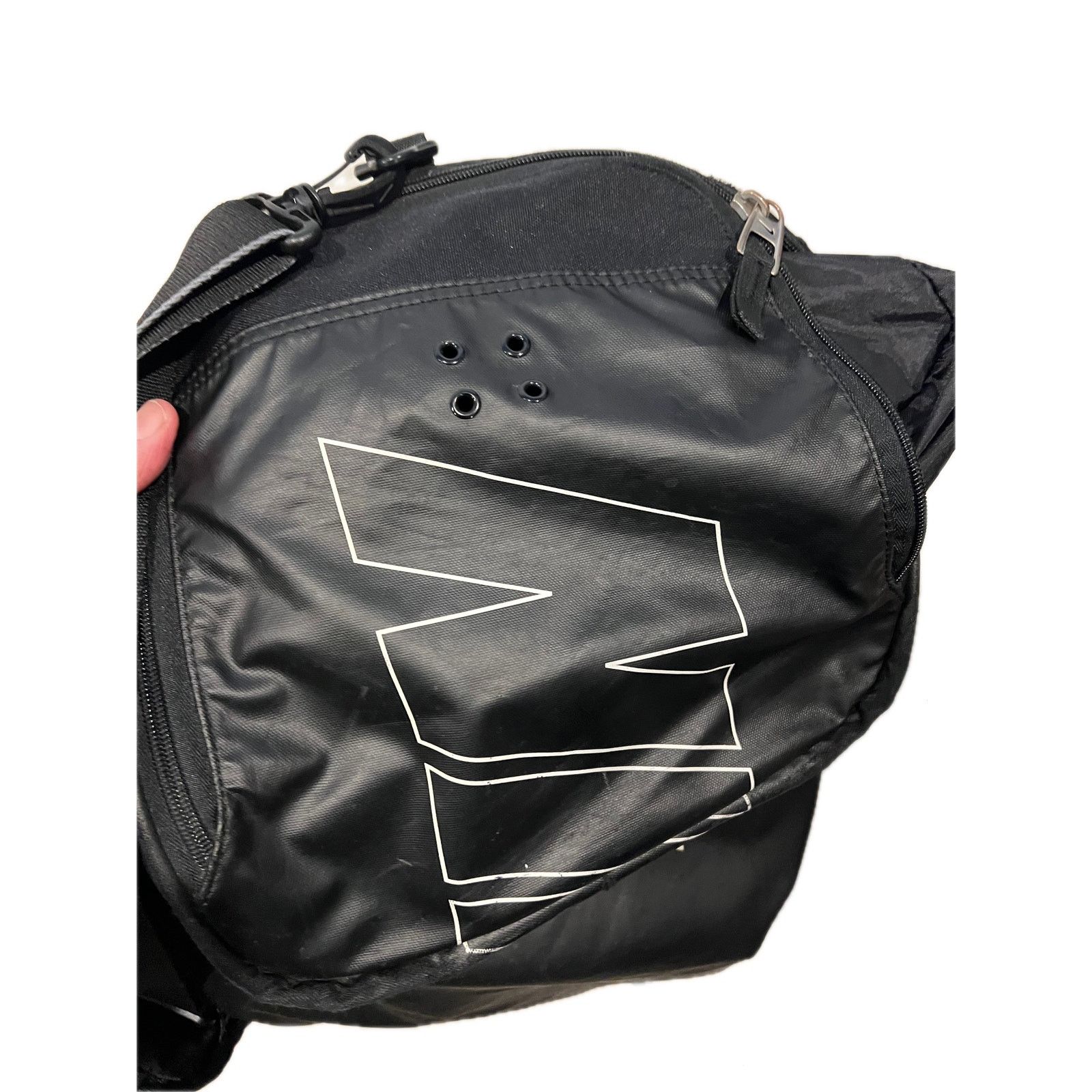 Nike Nike Brasilia 9.5 Black Medium 60L Duffel Gym Bag Size ONE SIZE - 6 Thumbnail