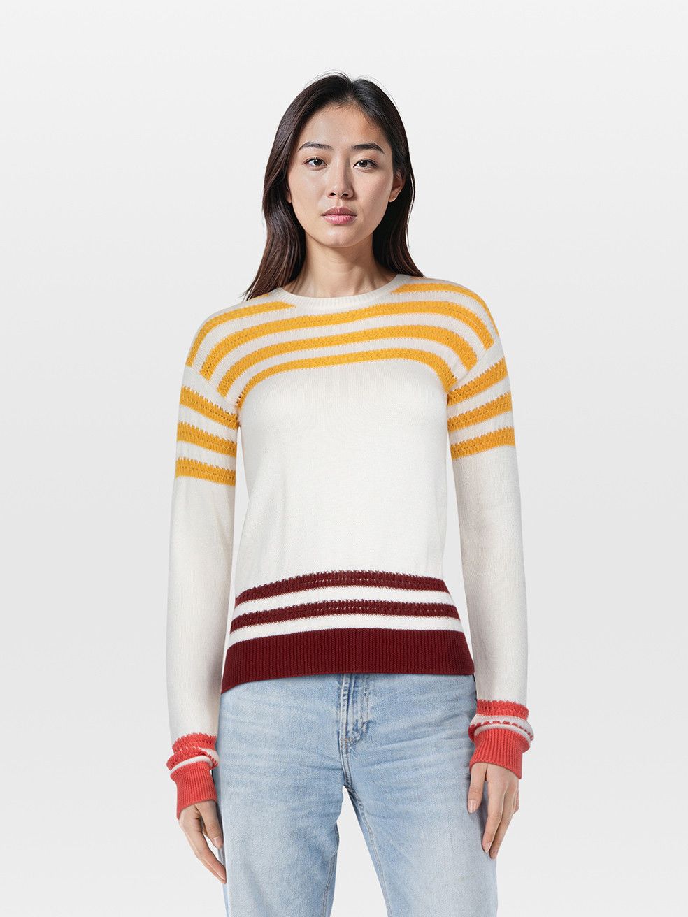 Loro Piana Striped Knit Long Sleeves Jumper Size XS / US 0-2 / IT 36-38 - 1 Thumbnail