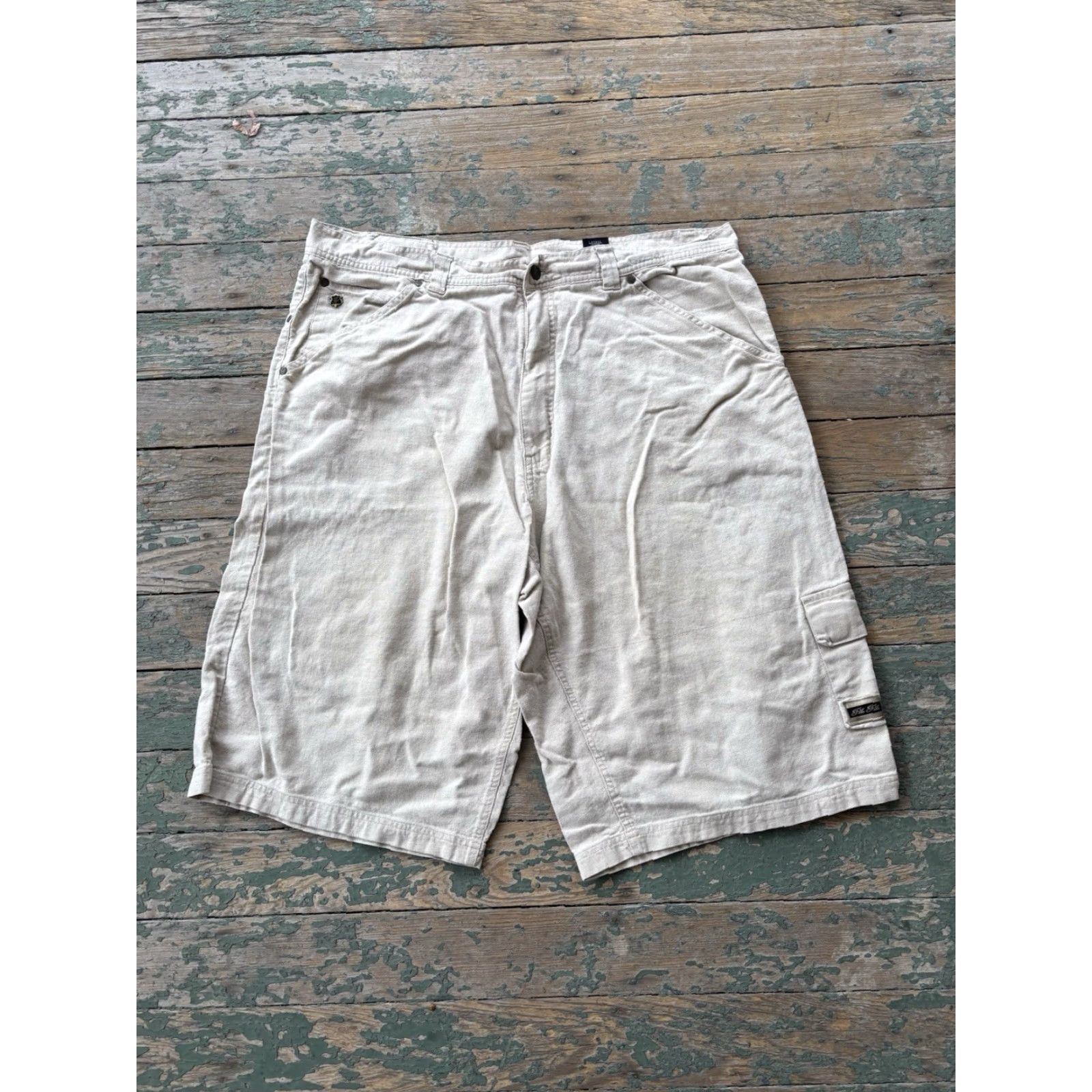 Pelle Pelle Vintage Pelle Pelle Set Mens 3XL Top and Shorts Linen Blend y2k Size US XXL / EU 58 / 5 - 2 Thumbnail