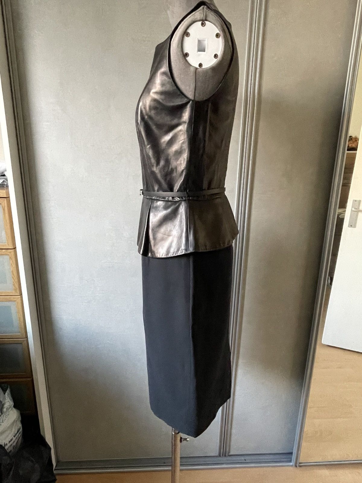 Dior CHRISTIAN DIOR LEATHER DRESS Size XS / US 0-2 / IT 36-38 - 6 Thumbnail