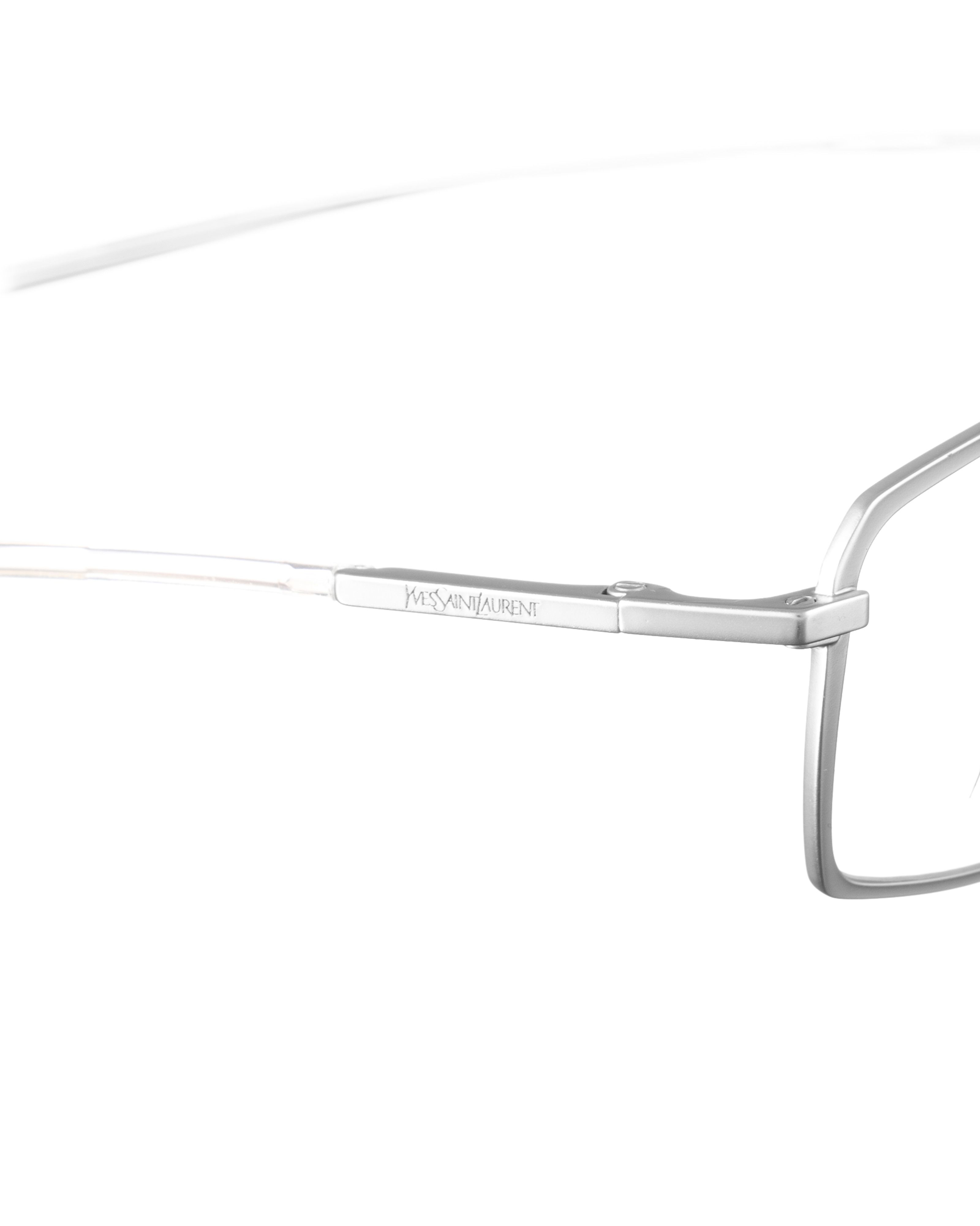 Yves Saint Laurent Yves Saint Laurent 00s Metallic Thin Glasses Size ONE SIZE - 1 Thumbnail