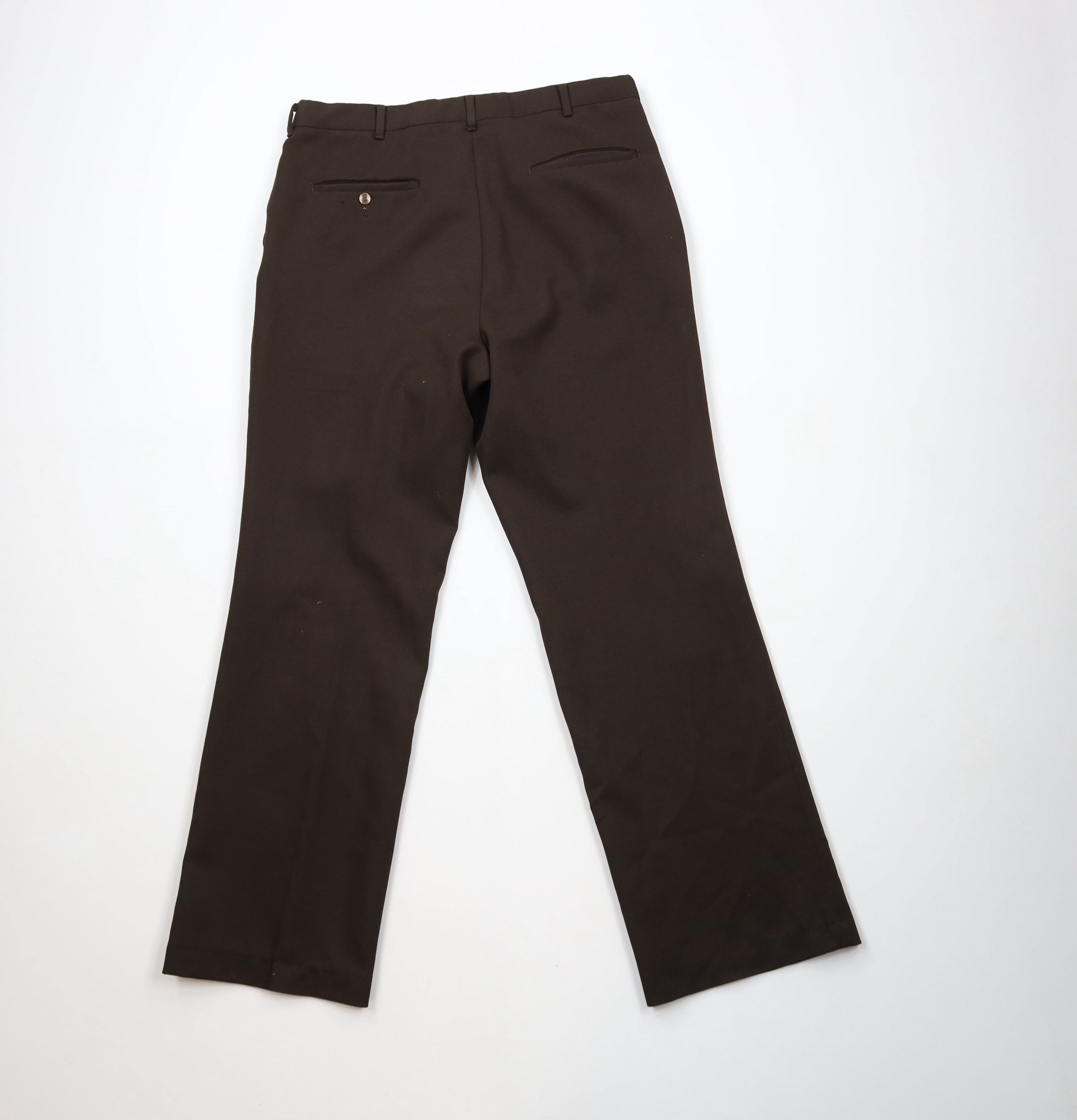 Vintage Vintage 70s Streetwear Flared Wide Leg Chino Pants Brown USA Size US 32 / EU 48 - 11 Thumbnail