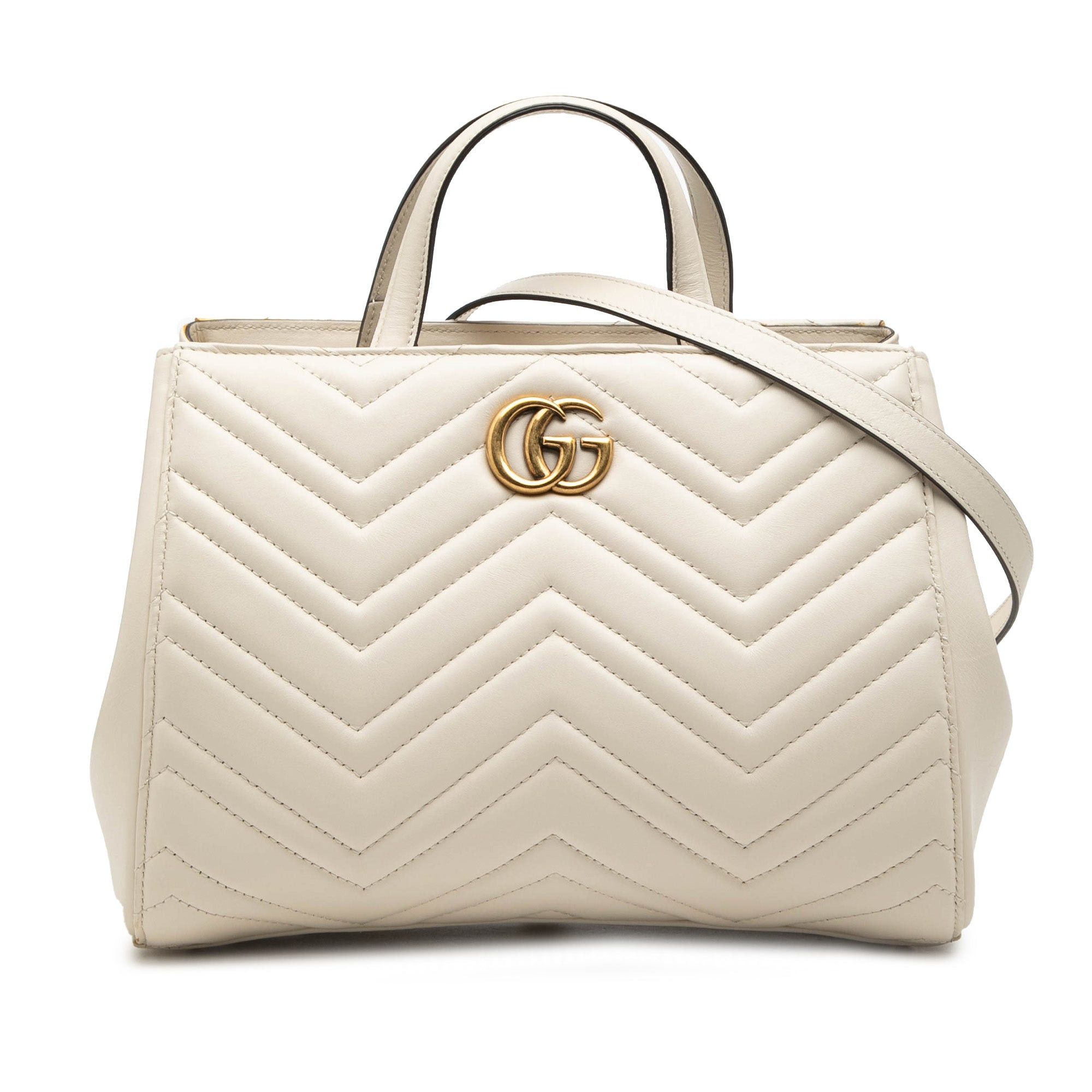 Gucci Small GG Marmont Matelasse Calfskin Satchel Size ONE SIZE - 1 Thumbnail