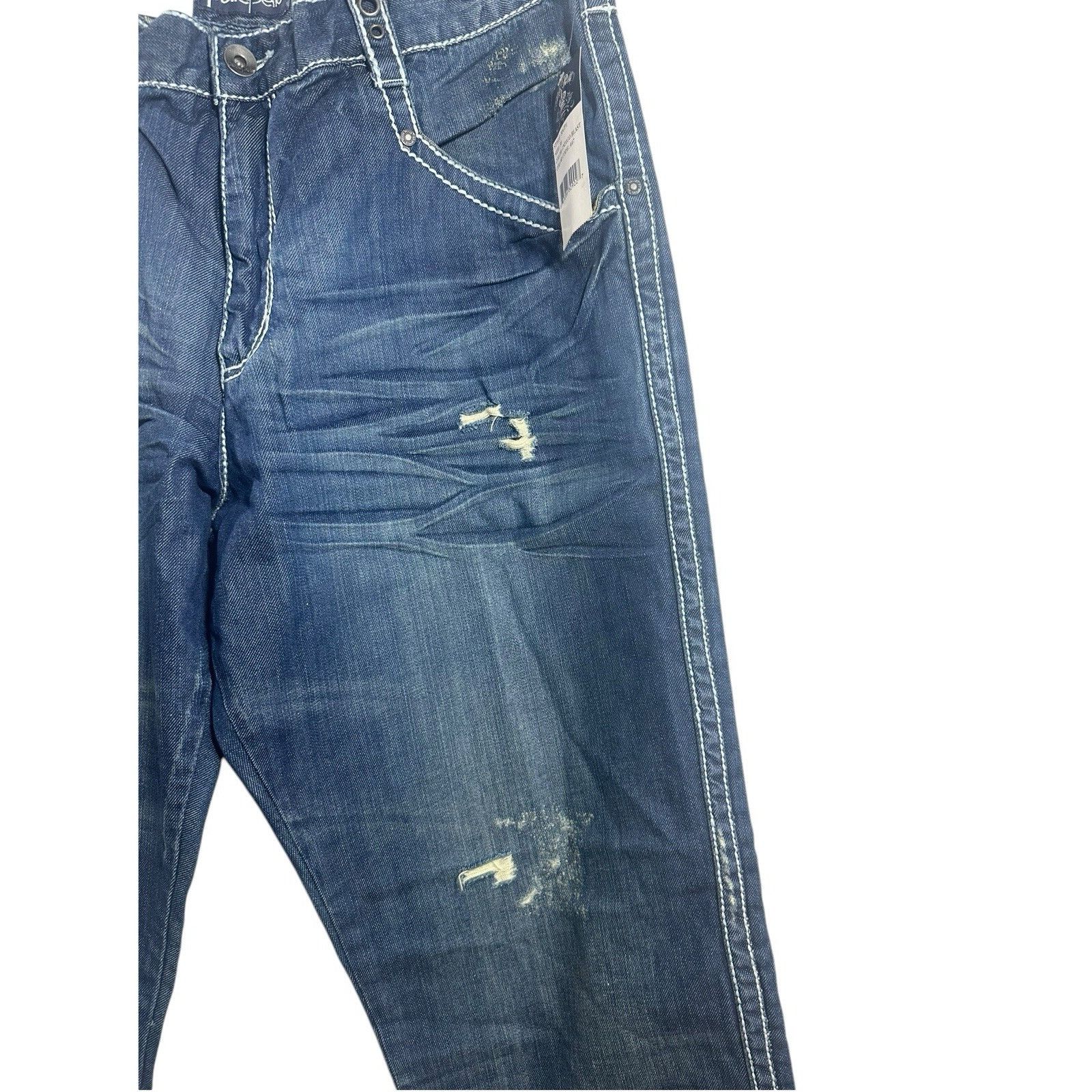 Pelle Pelle VTG Pelle Pelle Baggy Jeans Men's 38-34 Blue Hip Hop Whisker Size US 38 / EU 54 - 3 Thumbnail