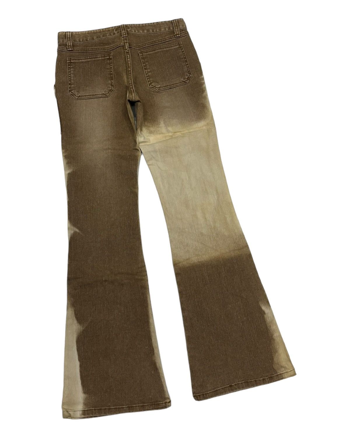 Other RARE FLARE JEANS ORANGE FADED BOOTCUT DENIM JEANS Size 26" / US 2 / IT 38 - 4 Thumbnail