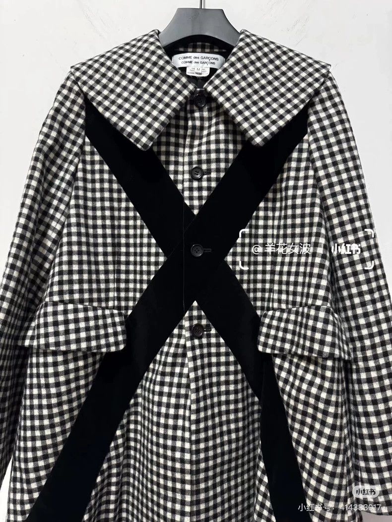 Comme des Garcons Comme Des Garcons Suede patchwork woolen coat Size M / US 6-8 / IT 42-44 - 2 Thumbnail