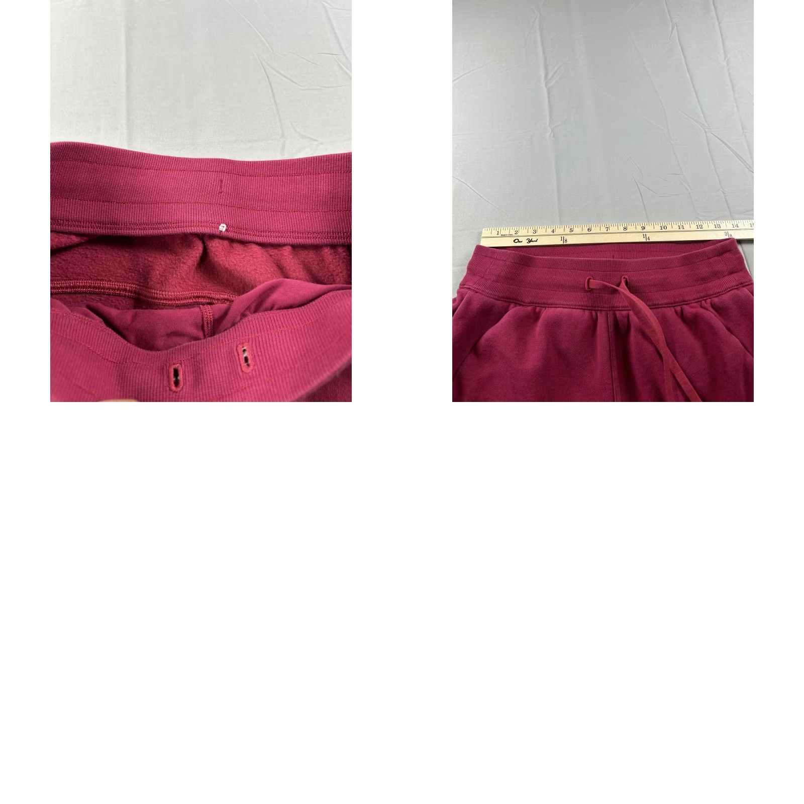 Lululemon Lululemon Warm Down Jogger Pants Women 6 Fleece Sweatpants Drawstring Berry Pink Jogger Pants Women 6 Pink Regular Pockets Elastic Waist Size 28" / US 6 / IT 42 - 8 Thumbnail