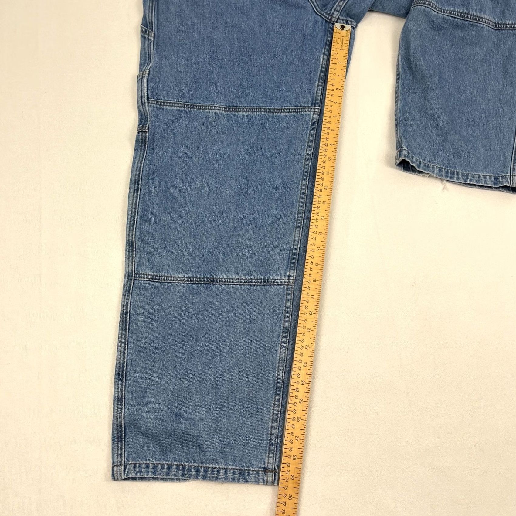 Empyre Empyre Jeans Mens 38 x 30 Relaxed Blue Denim Baggy Wide-Leg Carpenter Jeans Mens 38 x 30 Relaxed Fit Blue Denim Baggy Wide Leg Skater Size US 38 / EU 54 - 6 Thumbnail